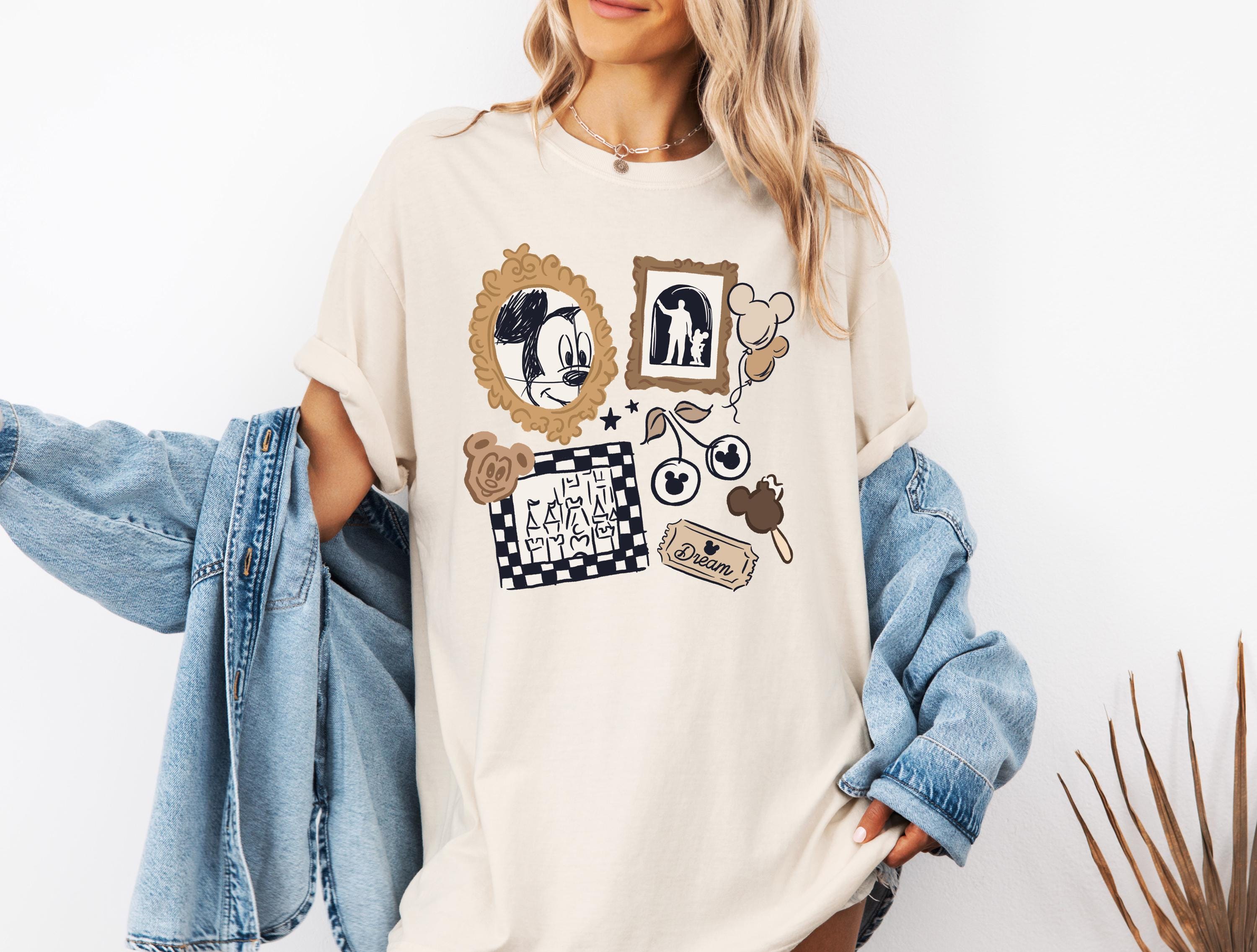 Disney Mickey Comfort Color T-Shirt Coquette Shirt