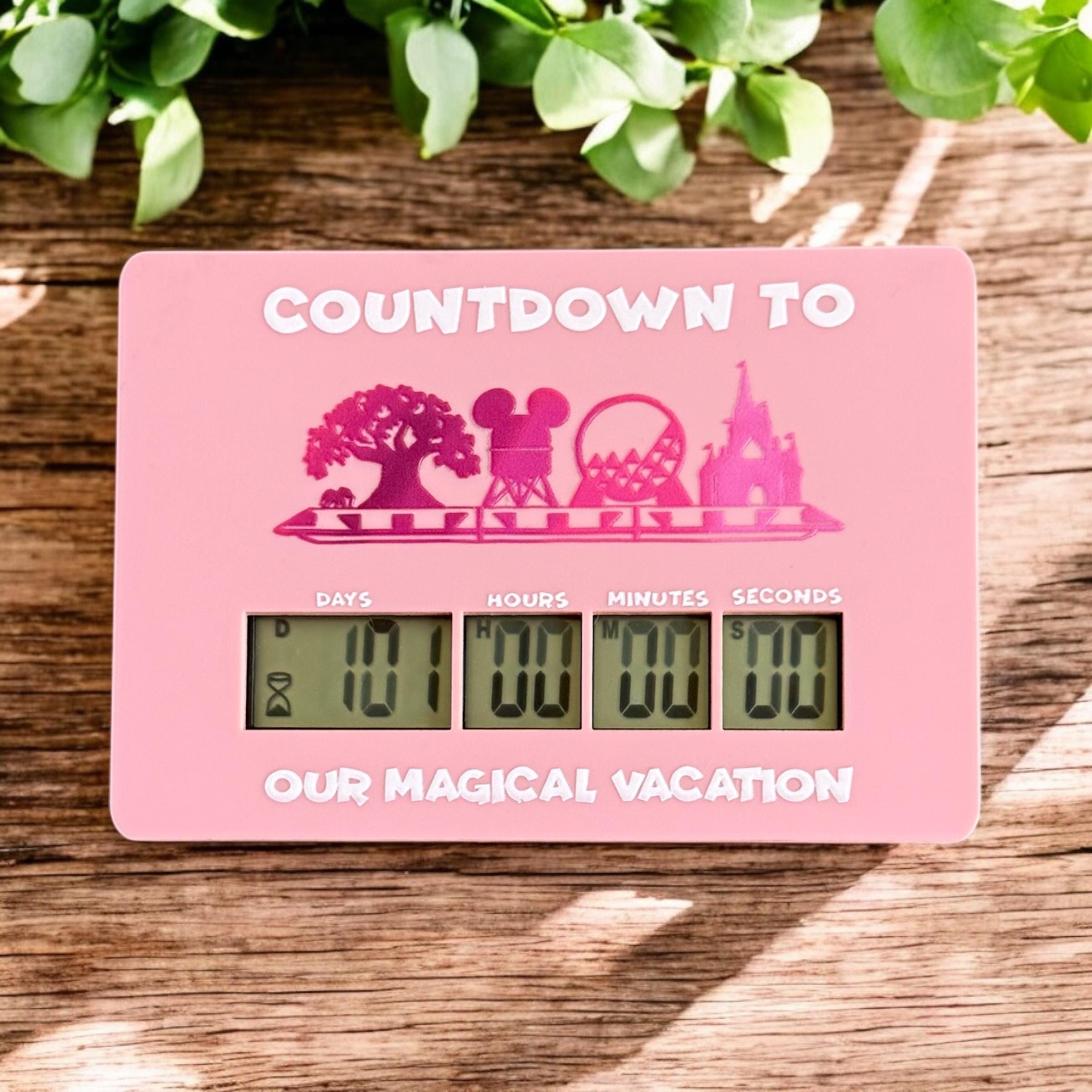 Disney World Countdown Digital Timer Vacation Countdown