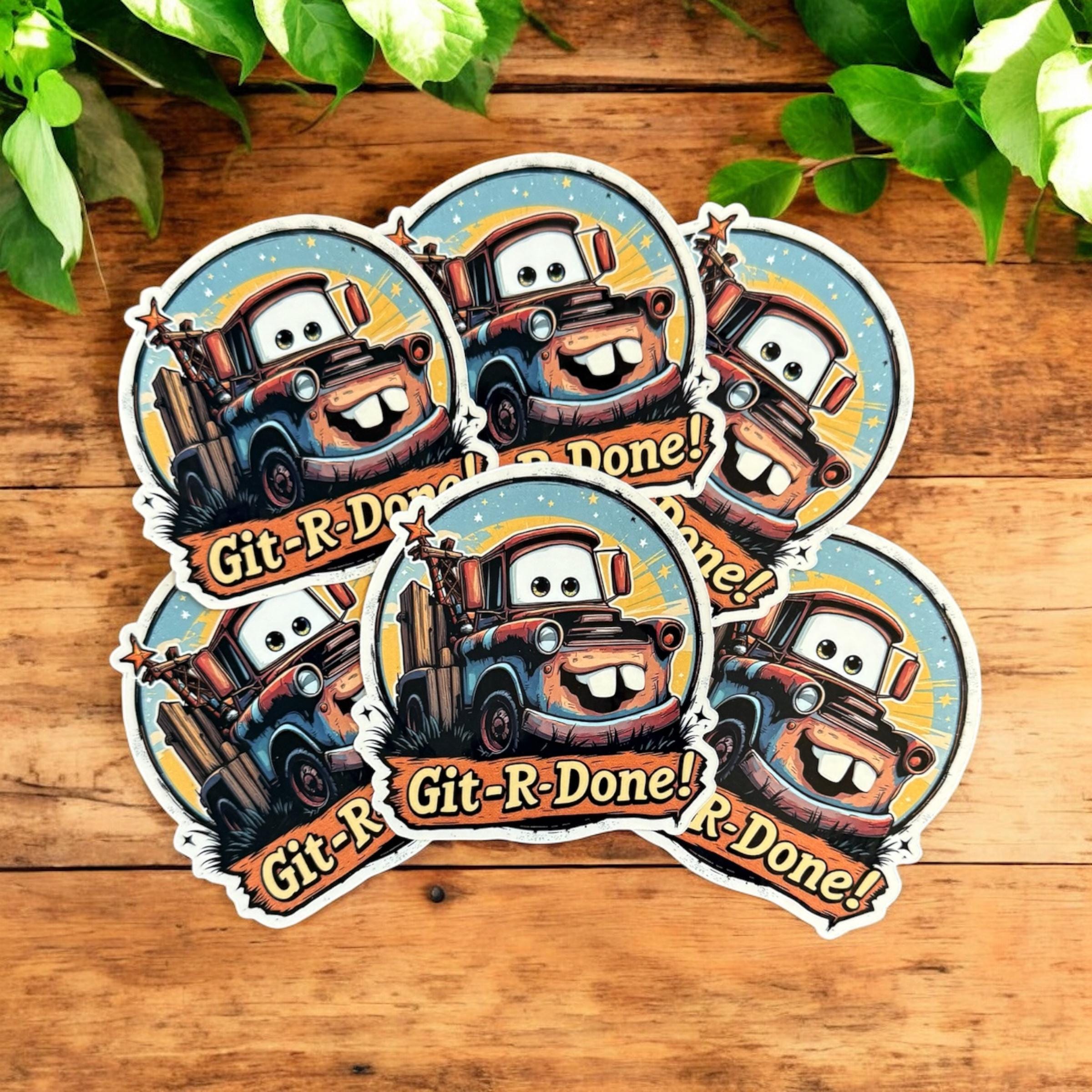 Disney Cars Mater Sticker Laptop Tumbler Sticker