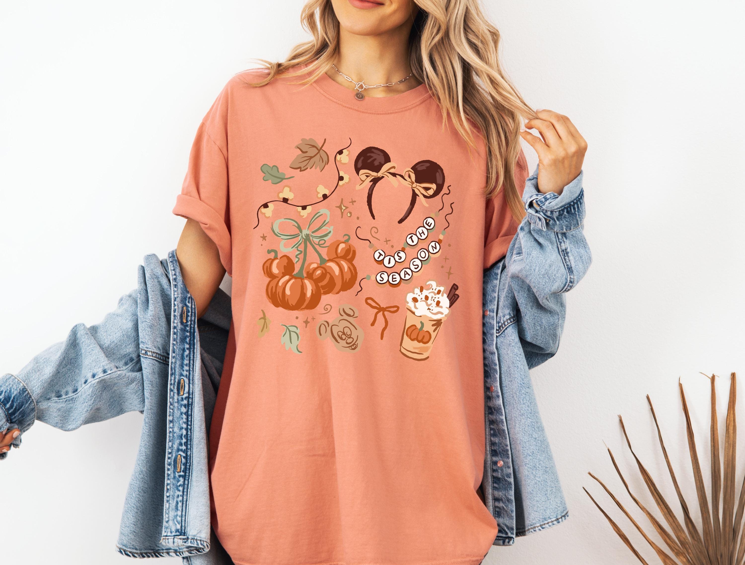 Disney Mickey Fall Pumpkin Halloween T-Shirt Comfort Colors