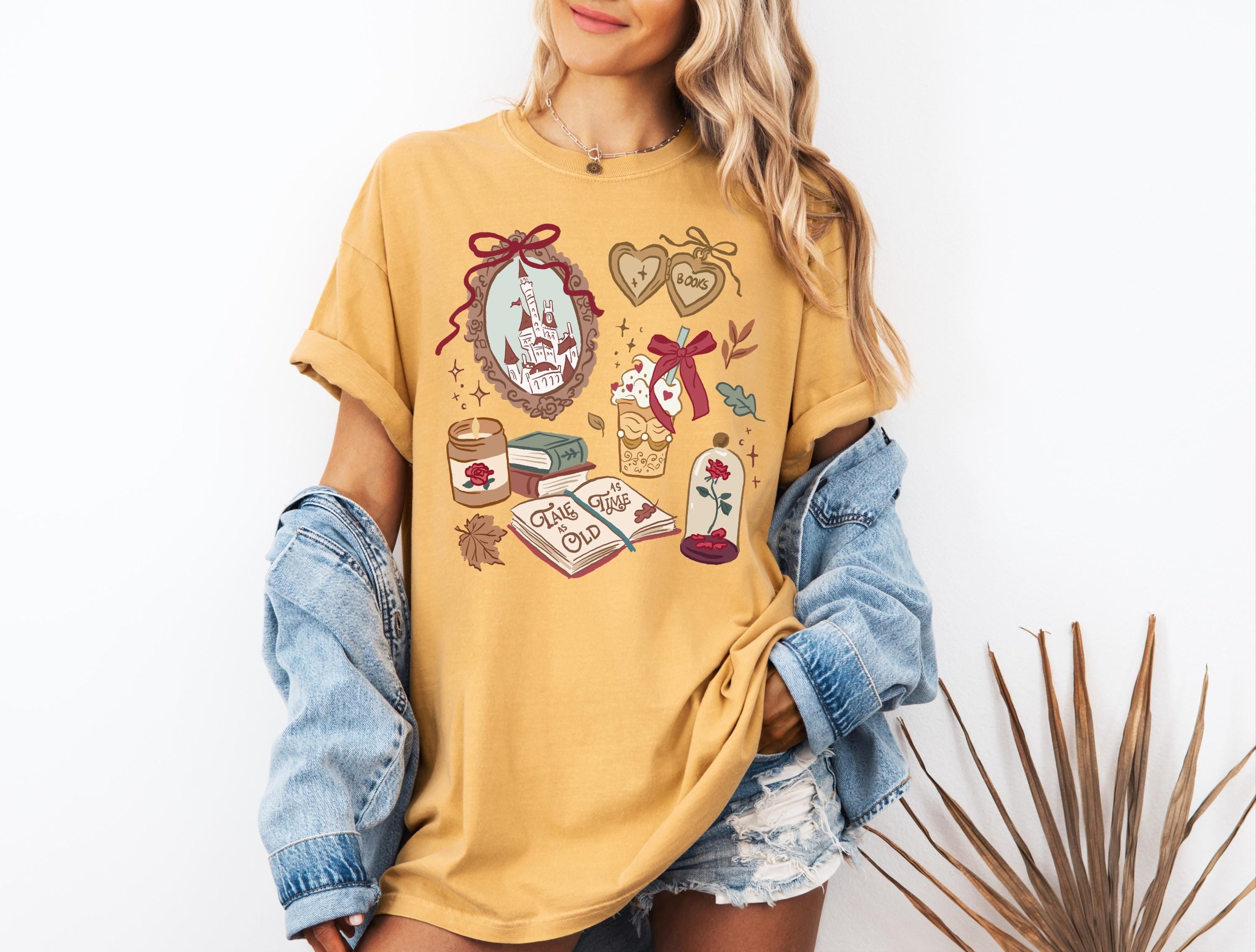Disney Belle Beauty Beast T-Shirt Comfort Color Coquette