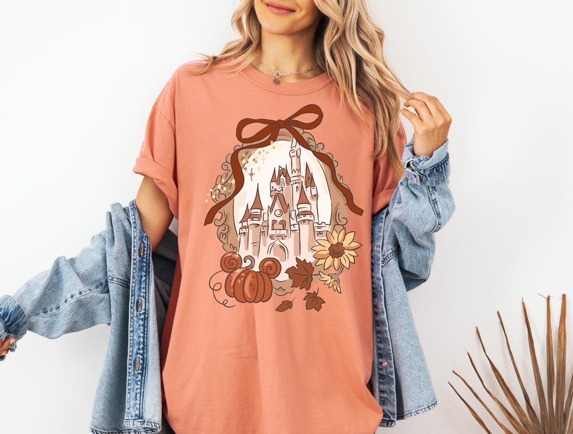 Disney Mickey Fall Castle T-Shirt Comfort Color Shirt
