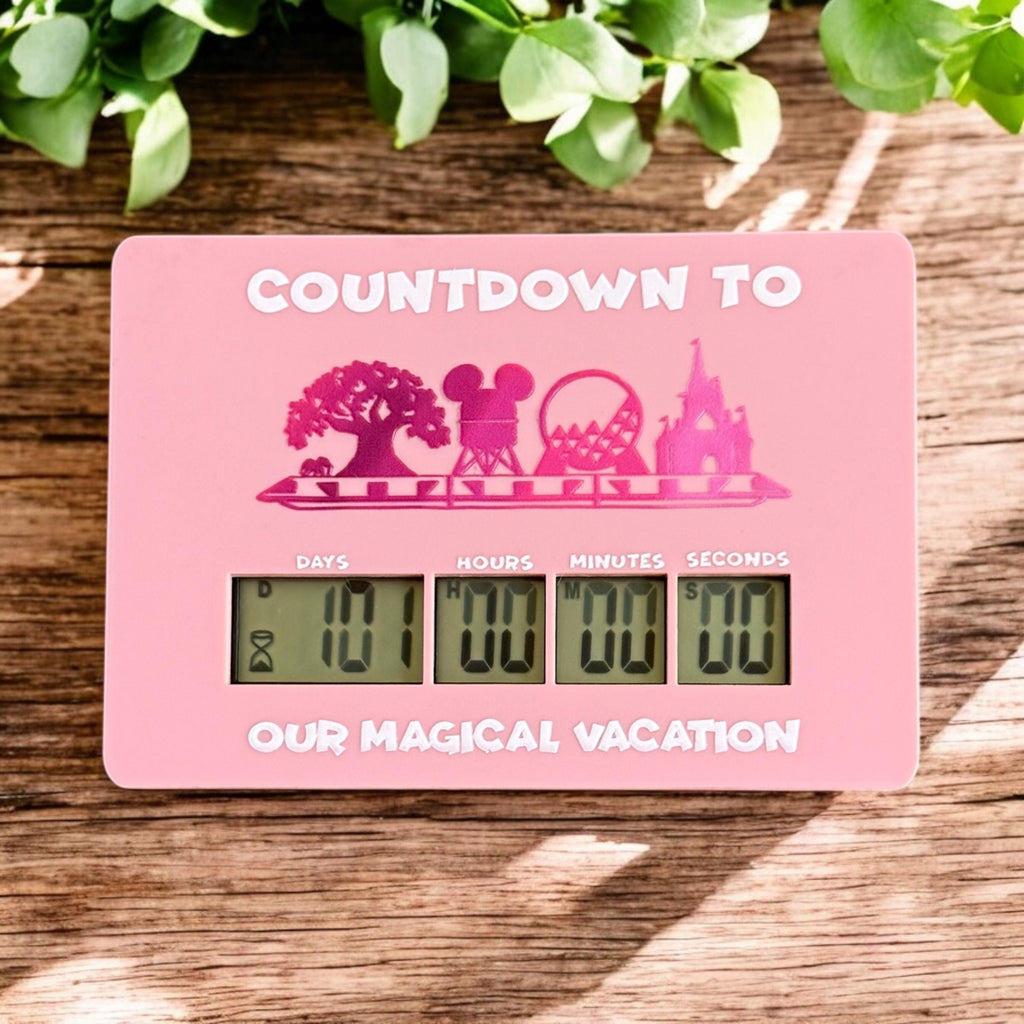 Disney World Countdown Digital Timer Vacation Countdown