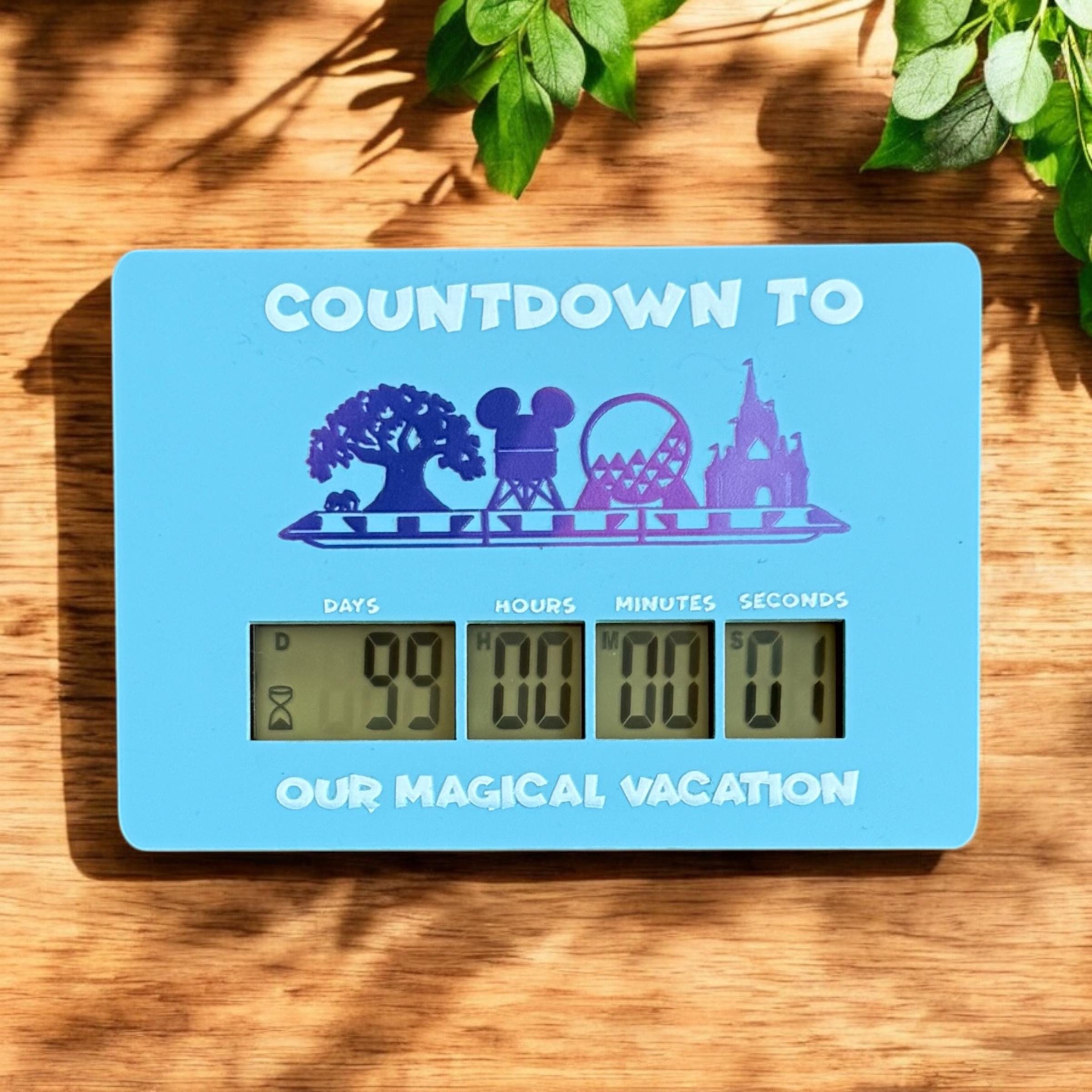 Disney World Countdown Digital Timer Vacation Countdown