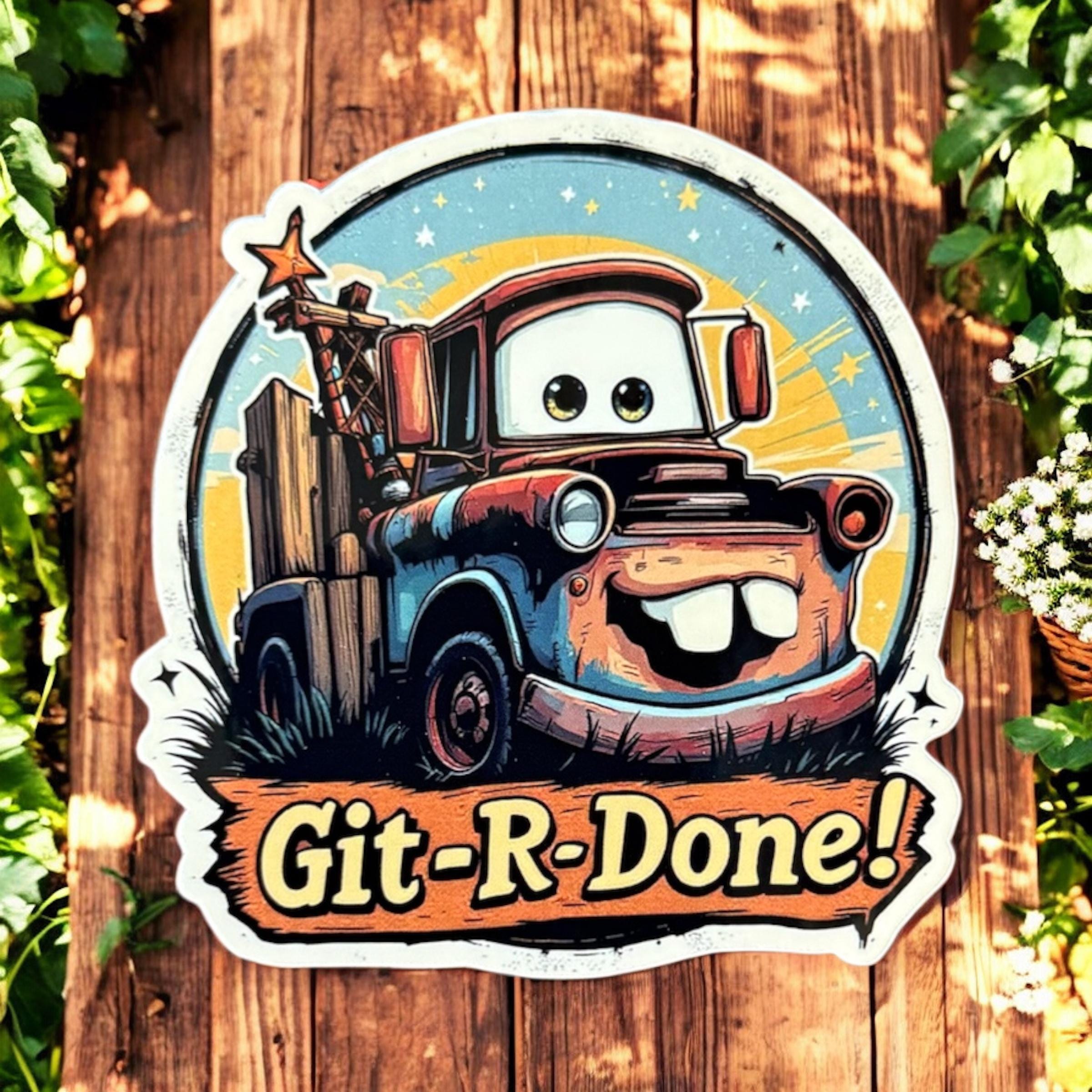 Disney Cars Mater Sticker Laptop Tumbler Sticker