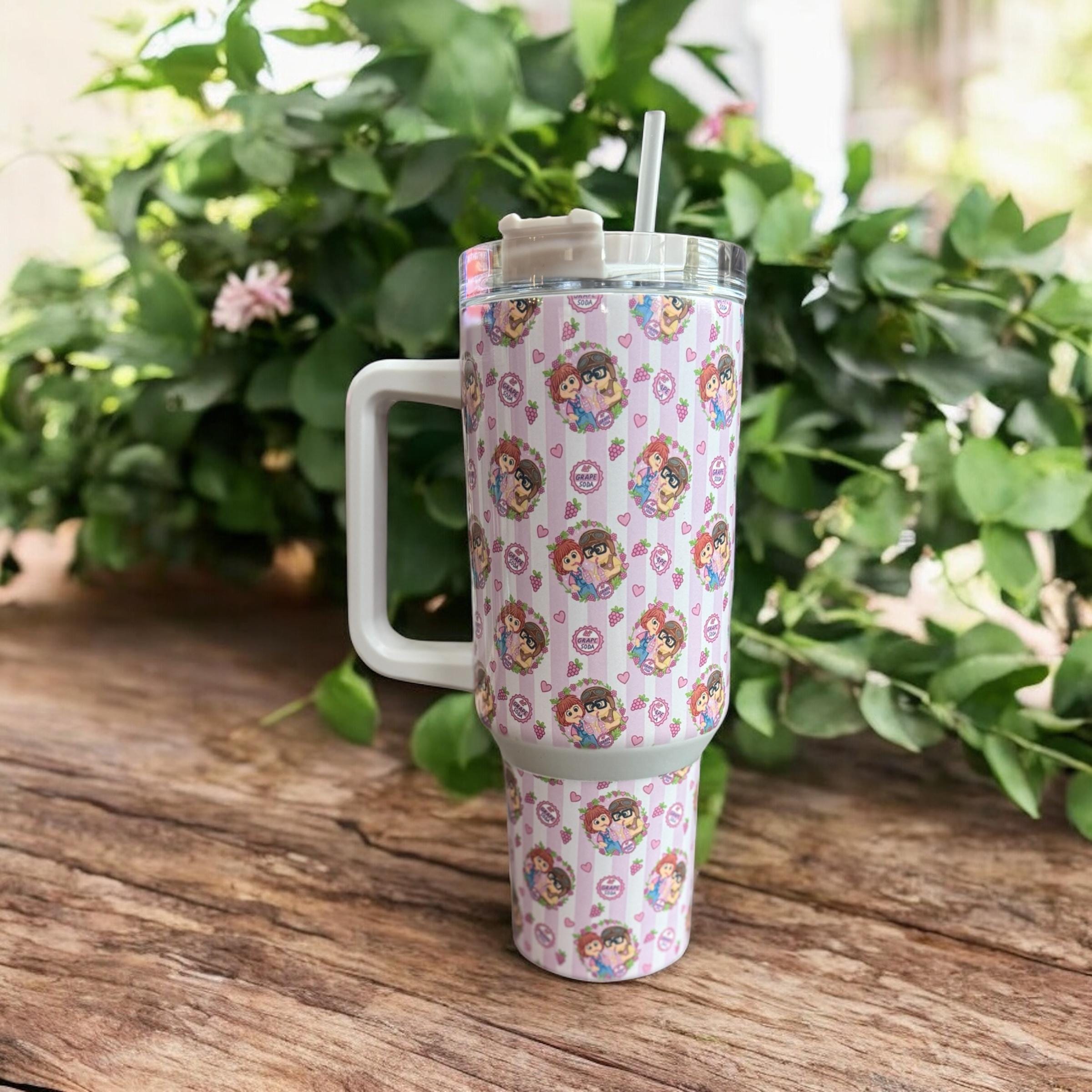 Disney Up! Carl Ellie Stanley Style Tumbler 40 OZ Cup
