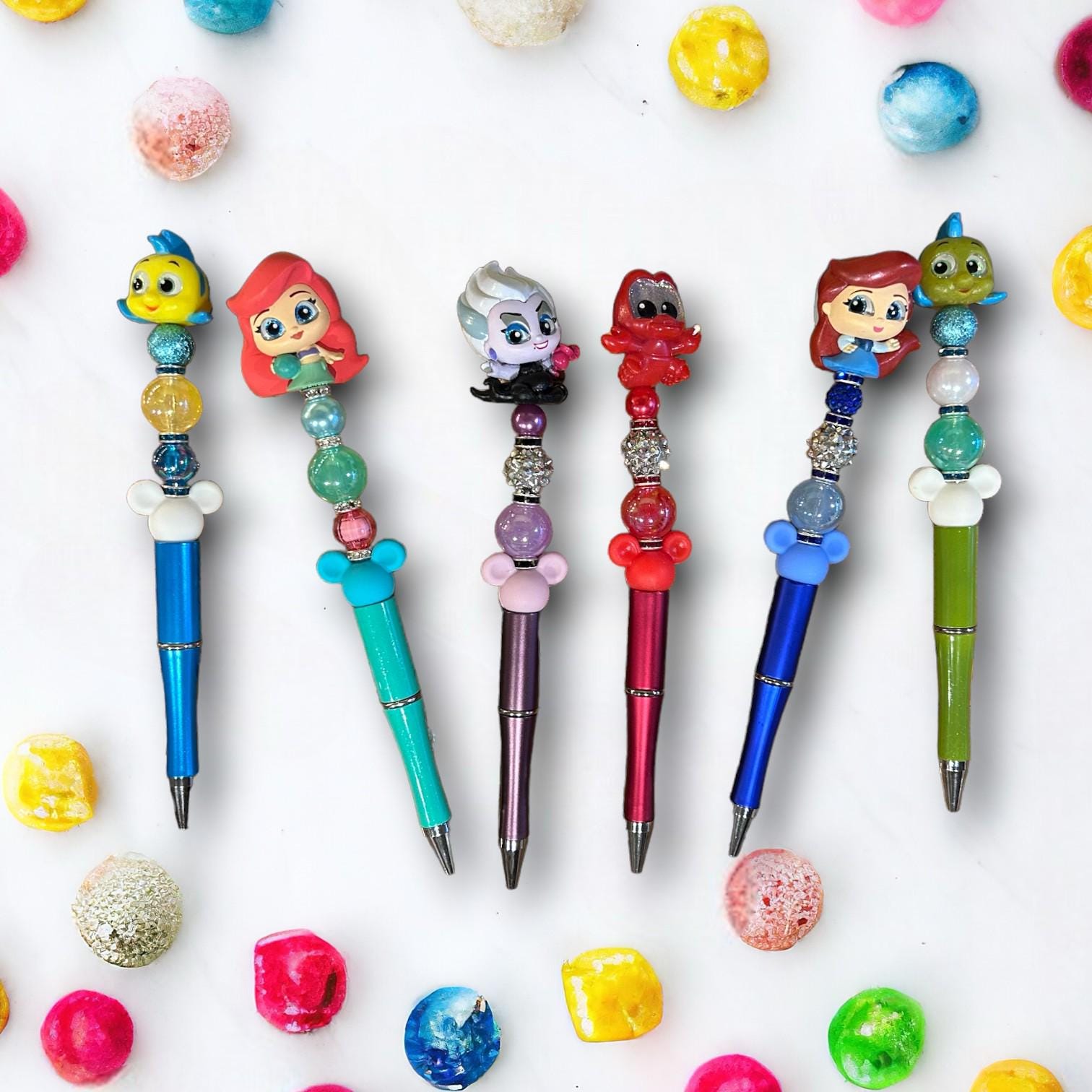 Disney Doorable Beaded Bling Pen Little Mermaid