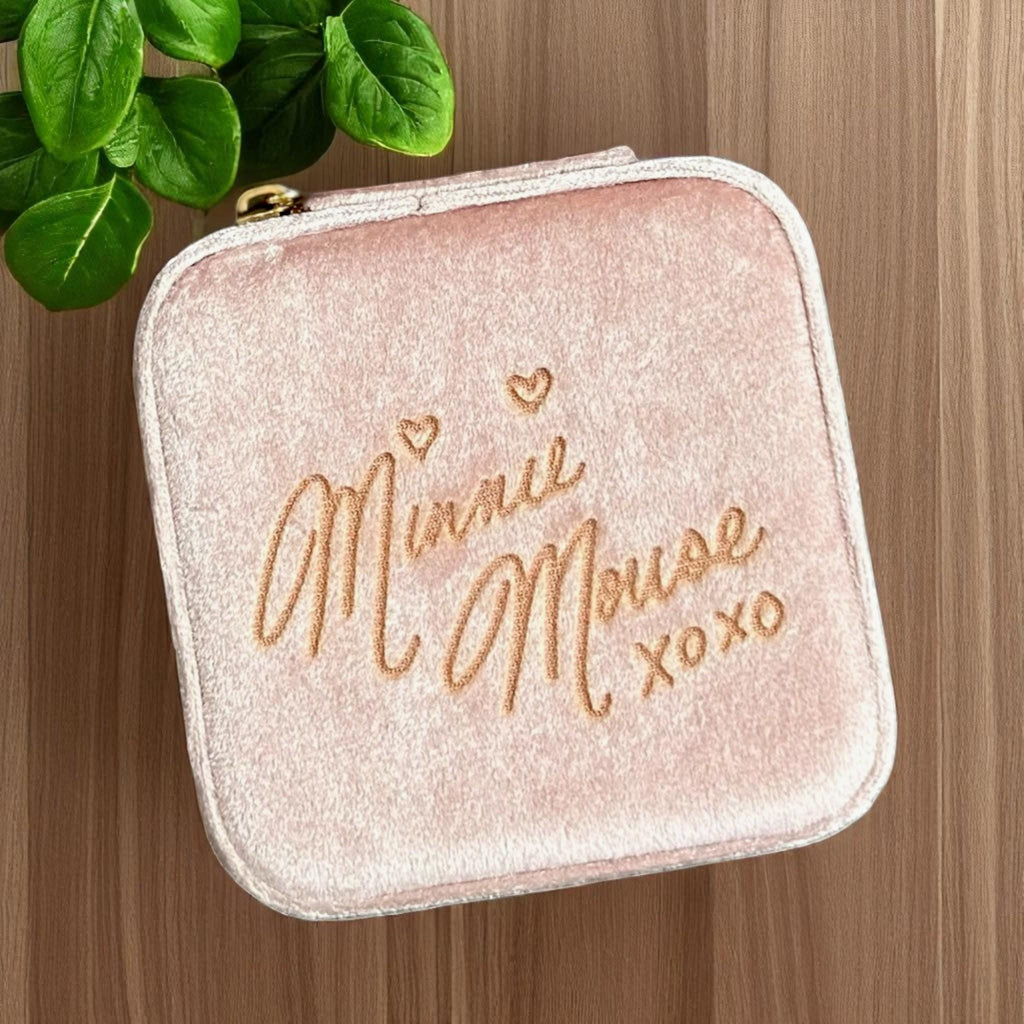 Disney Minnie Mouse Velvet Jewelry Box