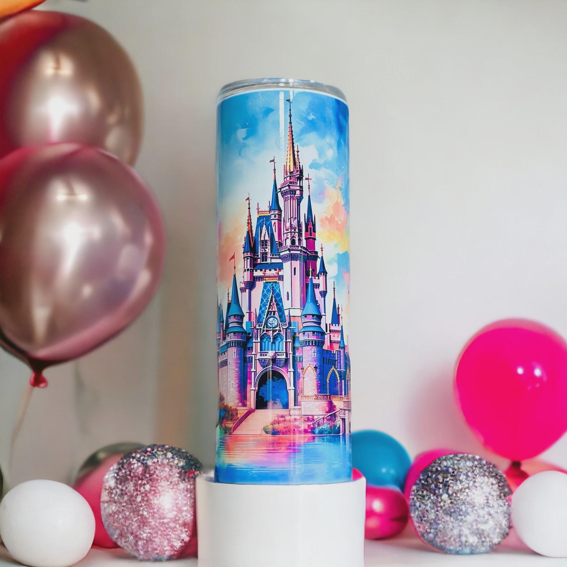 Disney Cinderellaâ€™s Castle 20 OZ Stainless Tumbler