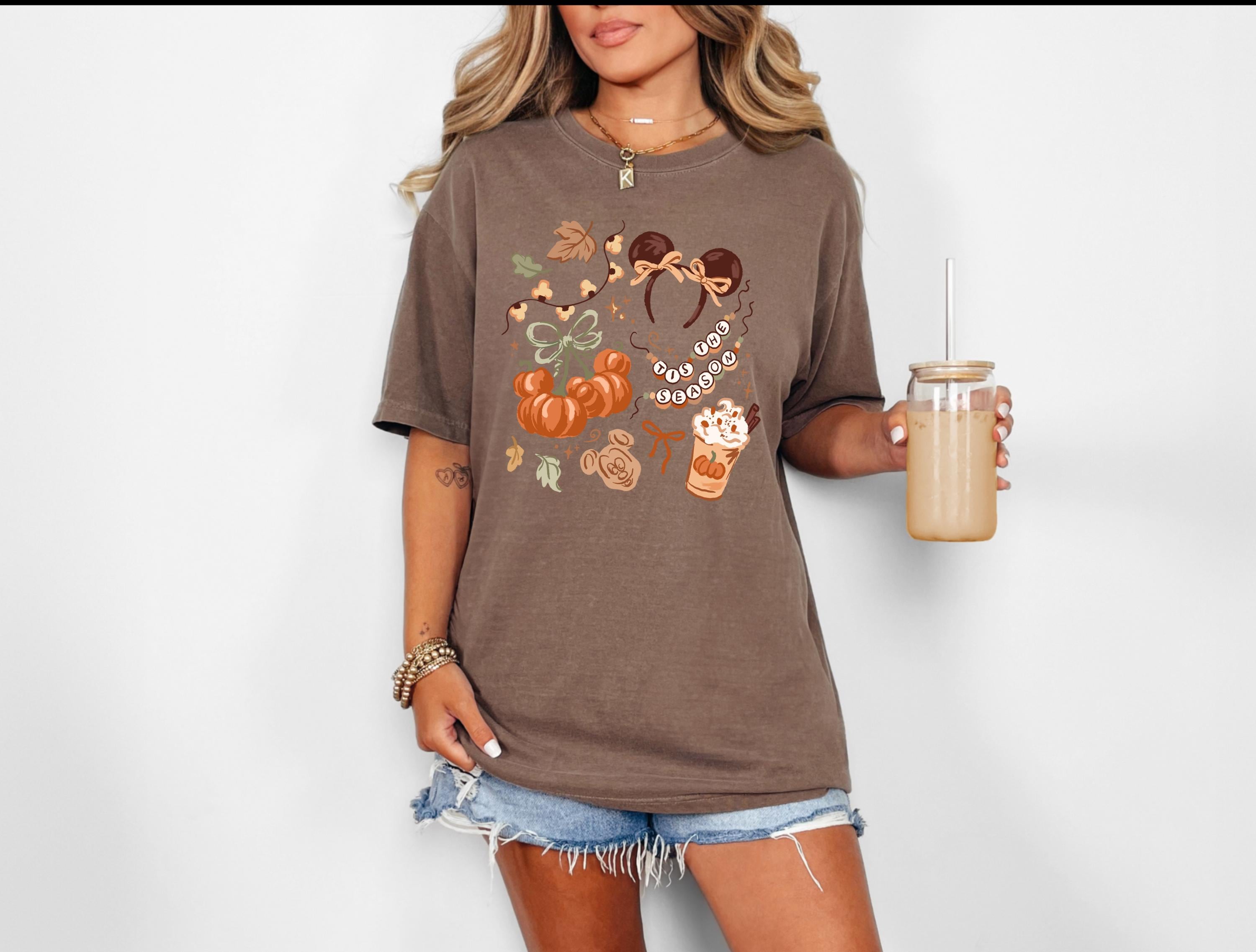 Disney Mickey Fall Pumpkin Halloween T-Shirt Comfort Colors