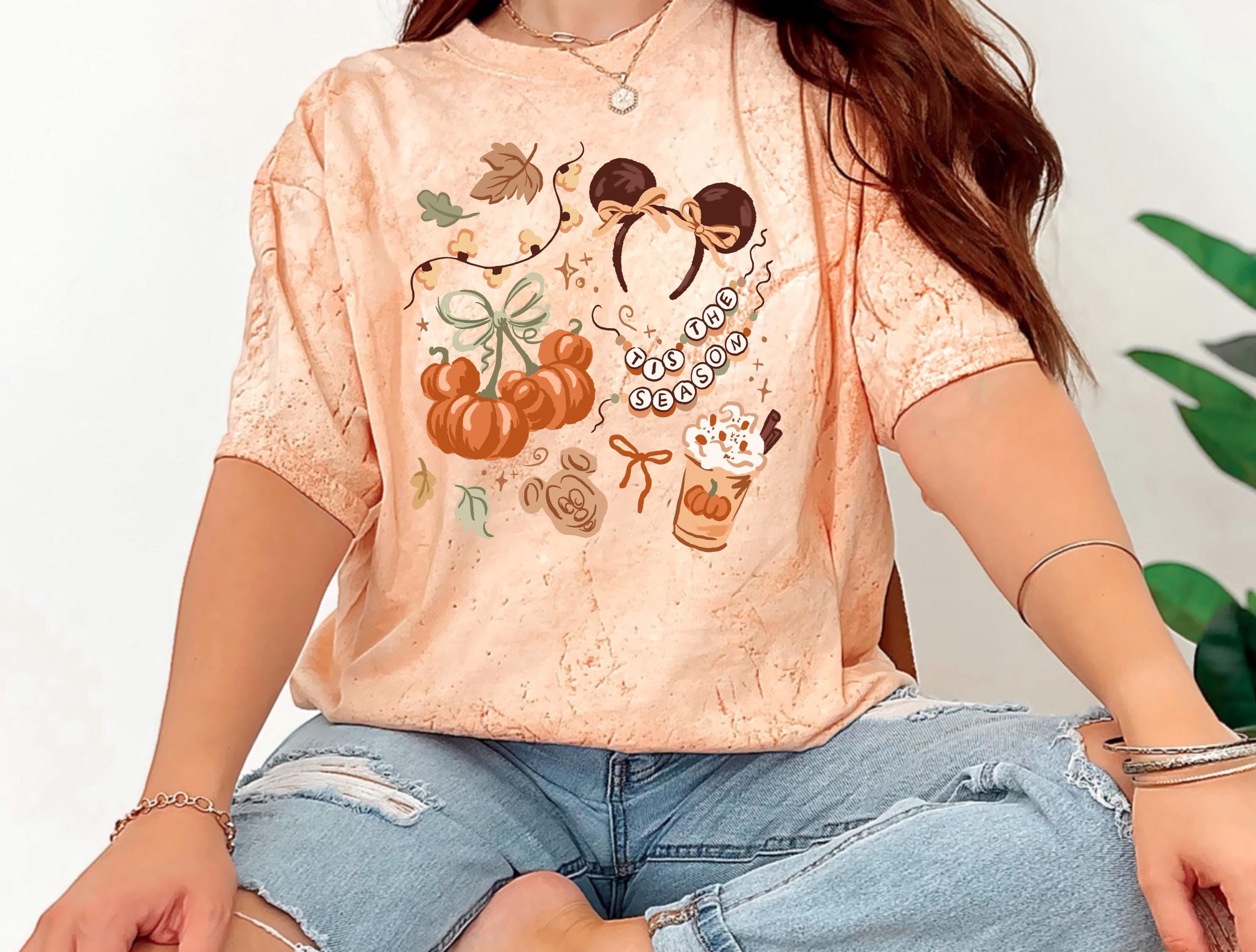 Disney Mickey Fall Pumpkin Halloween T-Shirt Comfort Colors