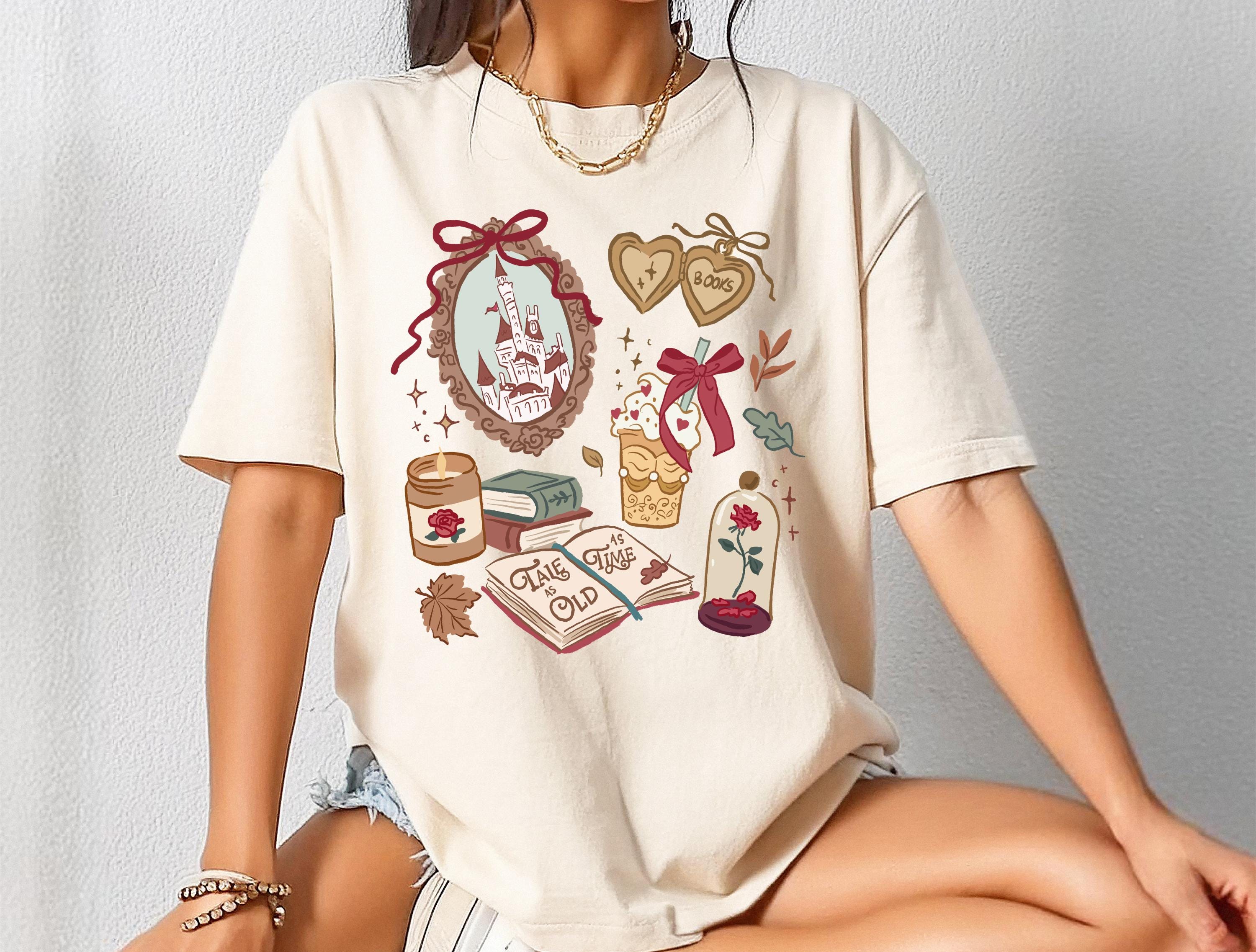 Disney Belle Beauty Beast T-Shirt Comfort Color Coquette