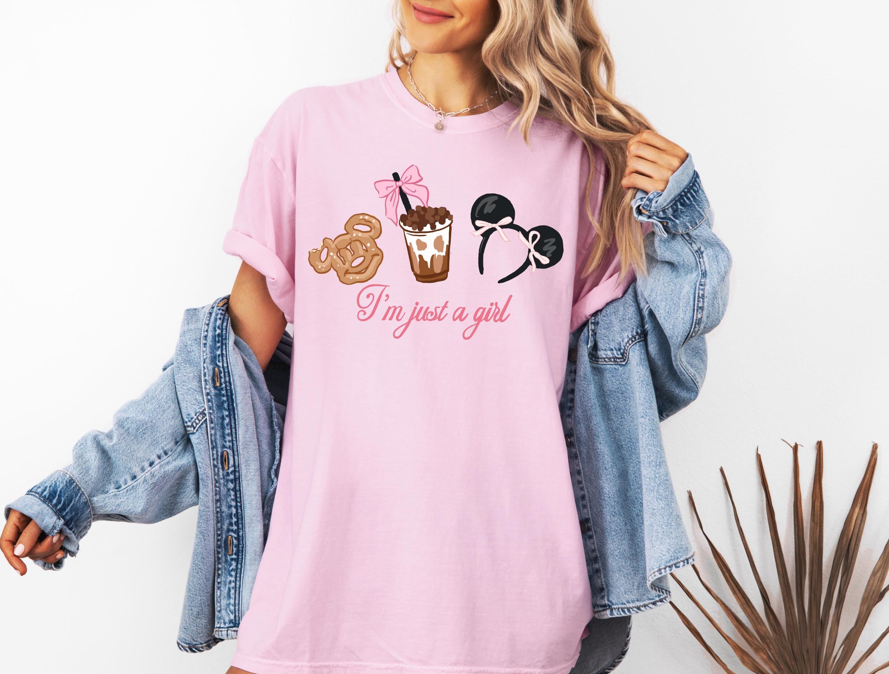 Disney Mickey Coquette T-Shirt Just a Girl Comfort Color Shirt