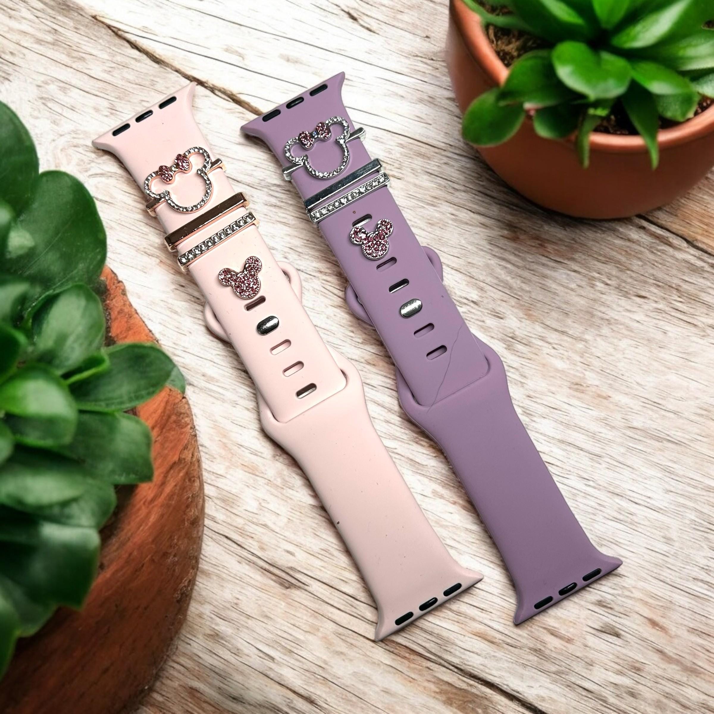 Minnie Mouse Apple Watch Band with Charms
