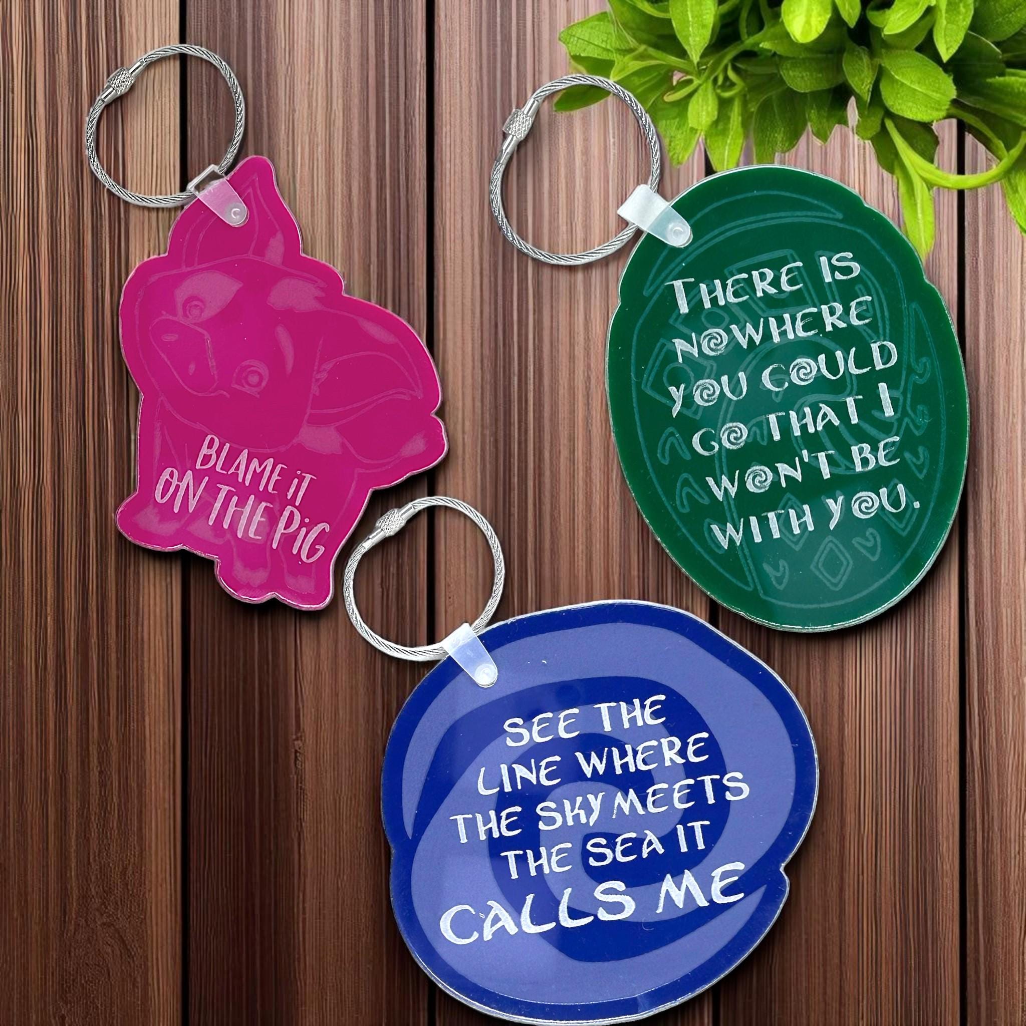 Disney Moana Themed Bag Tag