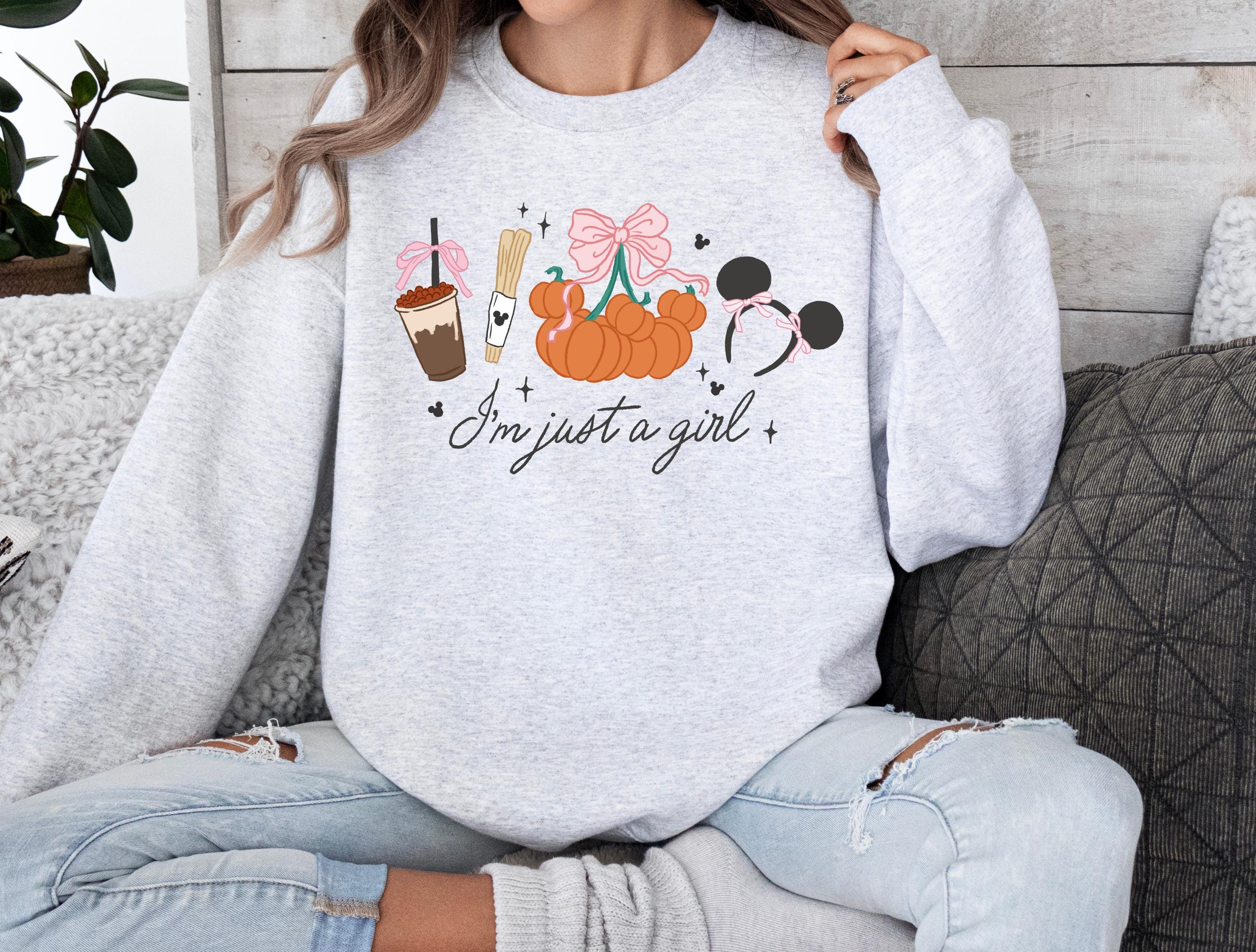 Disney Mickey Fall Crewneck Sweatshirt Pumpkin Shirt