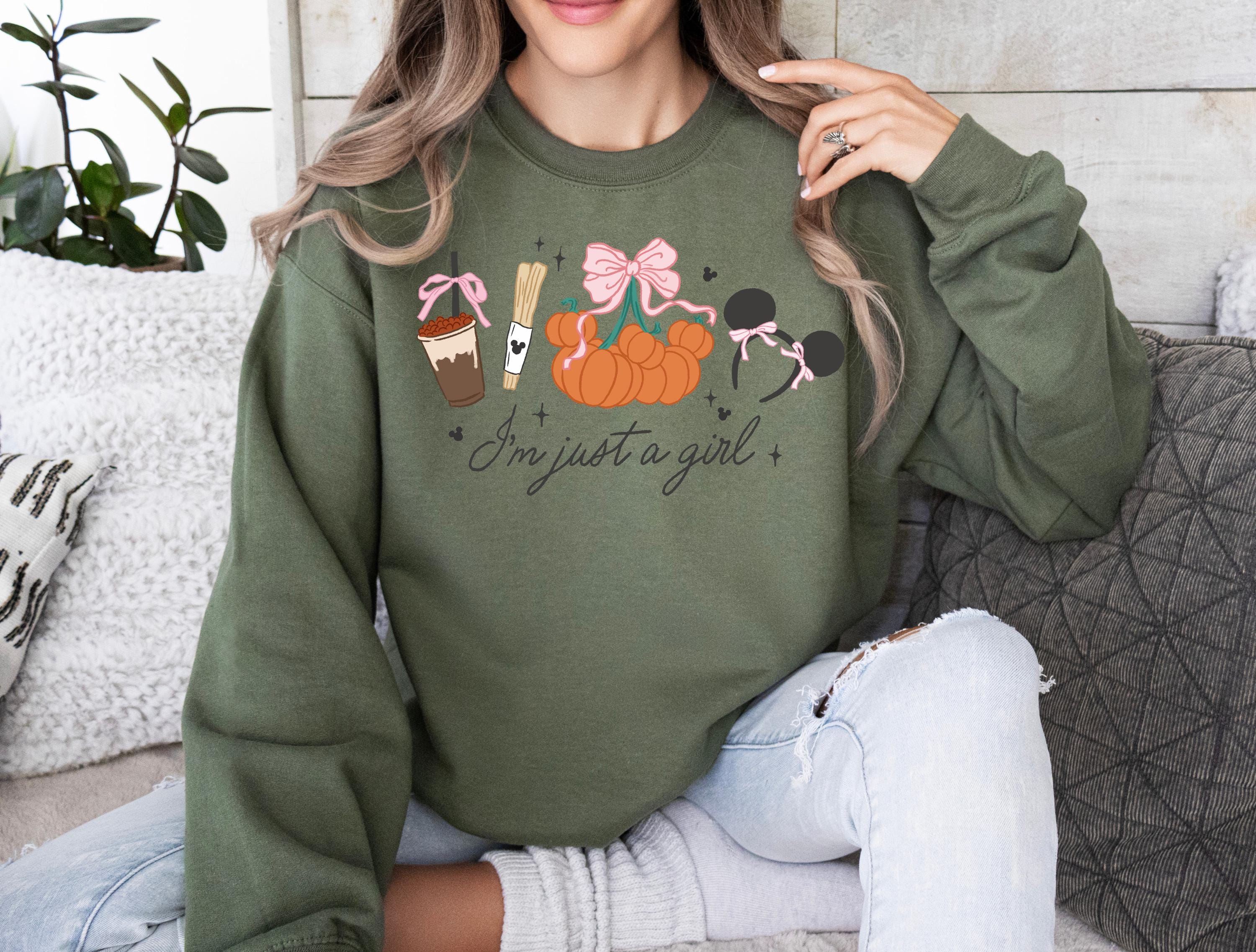 Disney Mickey Fall Crewneck Sweatshirt Pumpkin Shirt