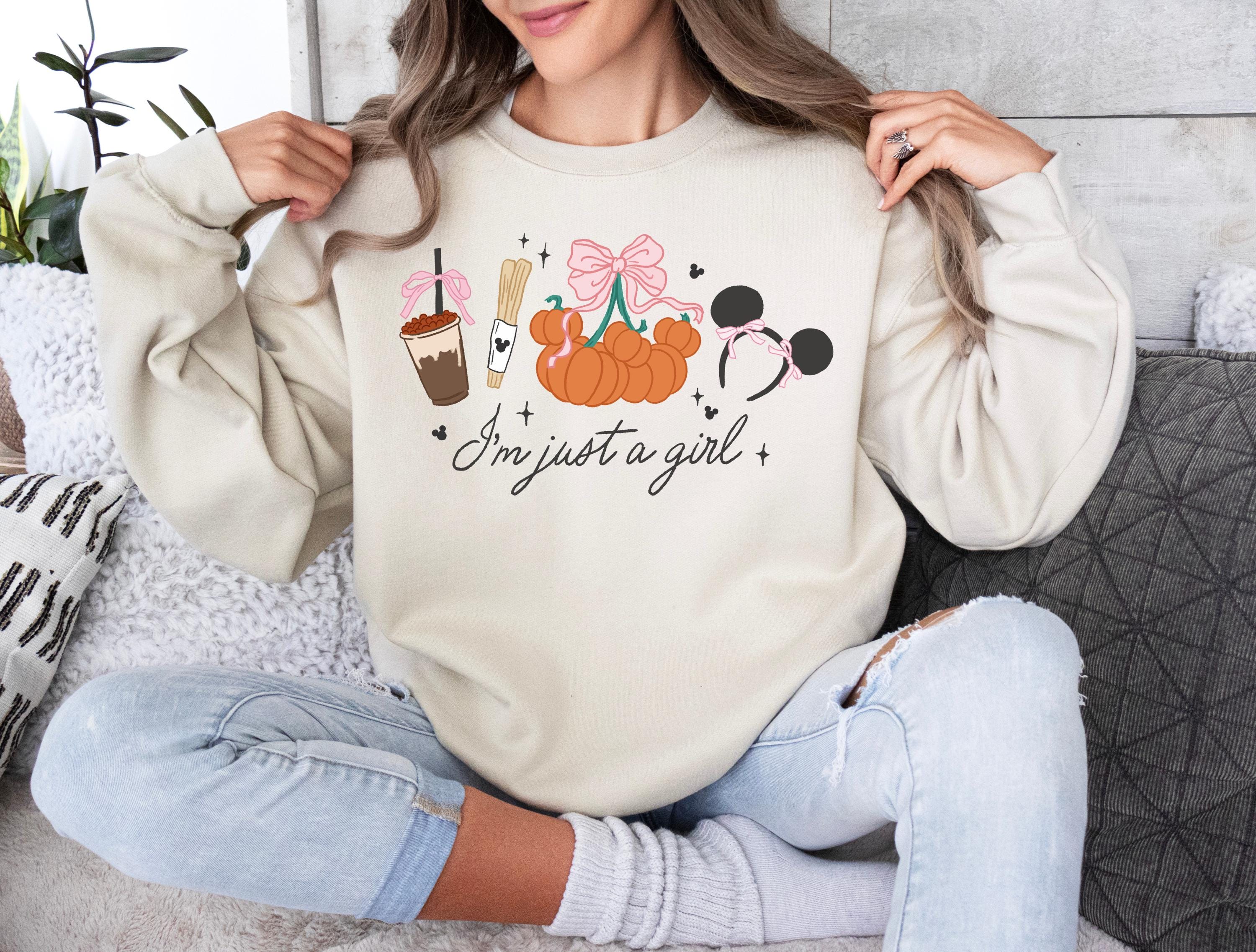 Disney Mickey Fall Crewneck Sweatshirt Pumpkin Shirt