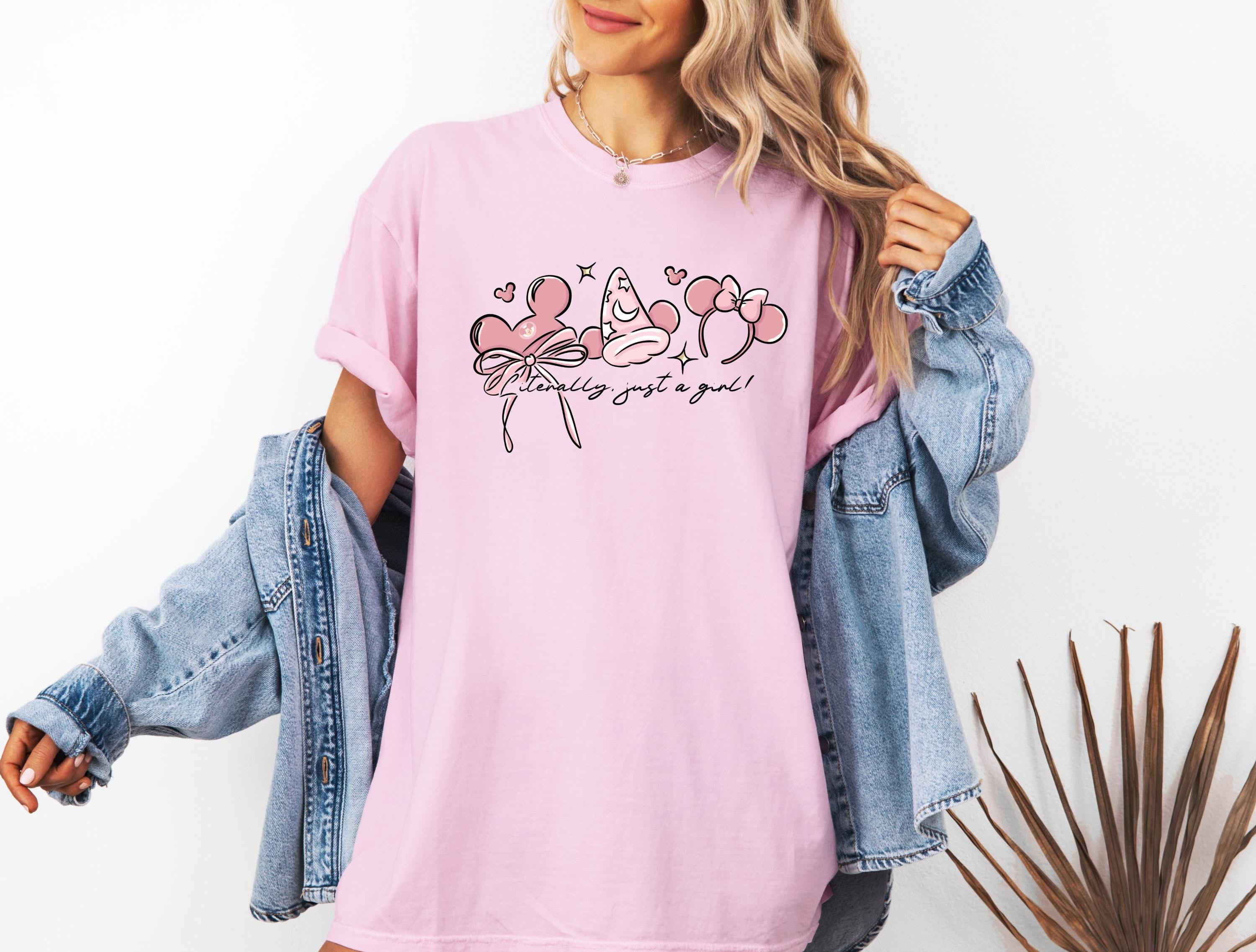 Disney Inspired Just a Girl T-Shirt Comfort Color Shirt