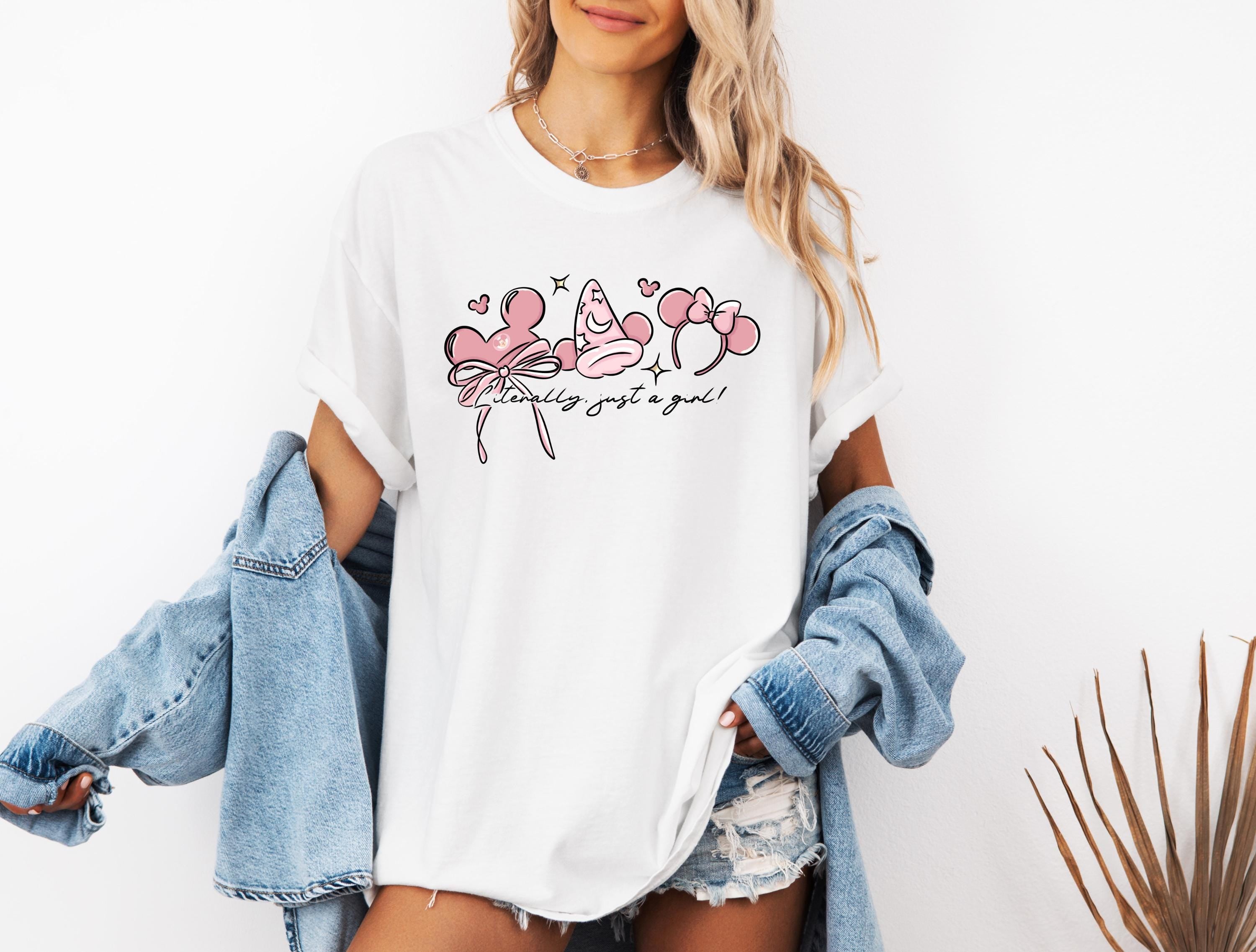Disney Inspired Just a Girl T-Shirt Comfort Color Shirt