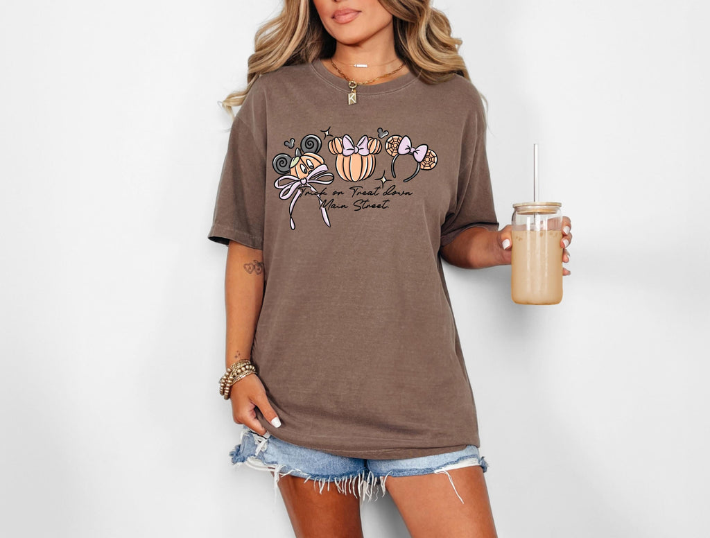 Disney Halloween T-Shirt Comfort Color Mickey Main Street Shirt
