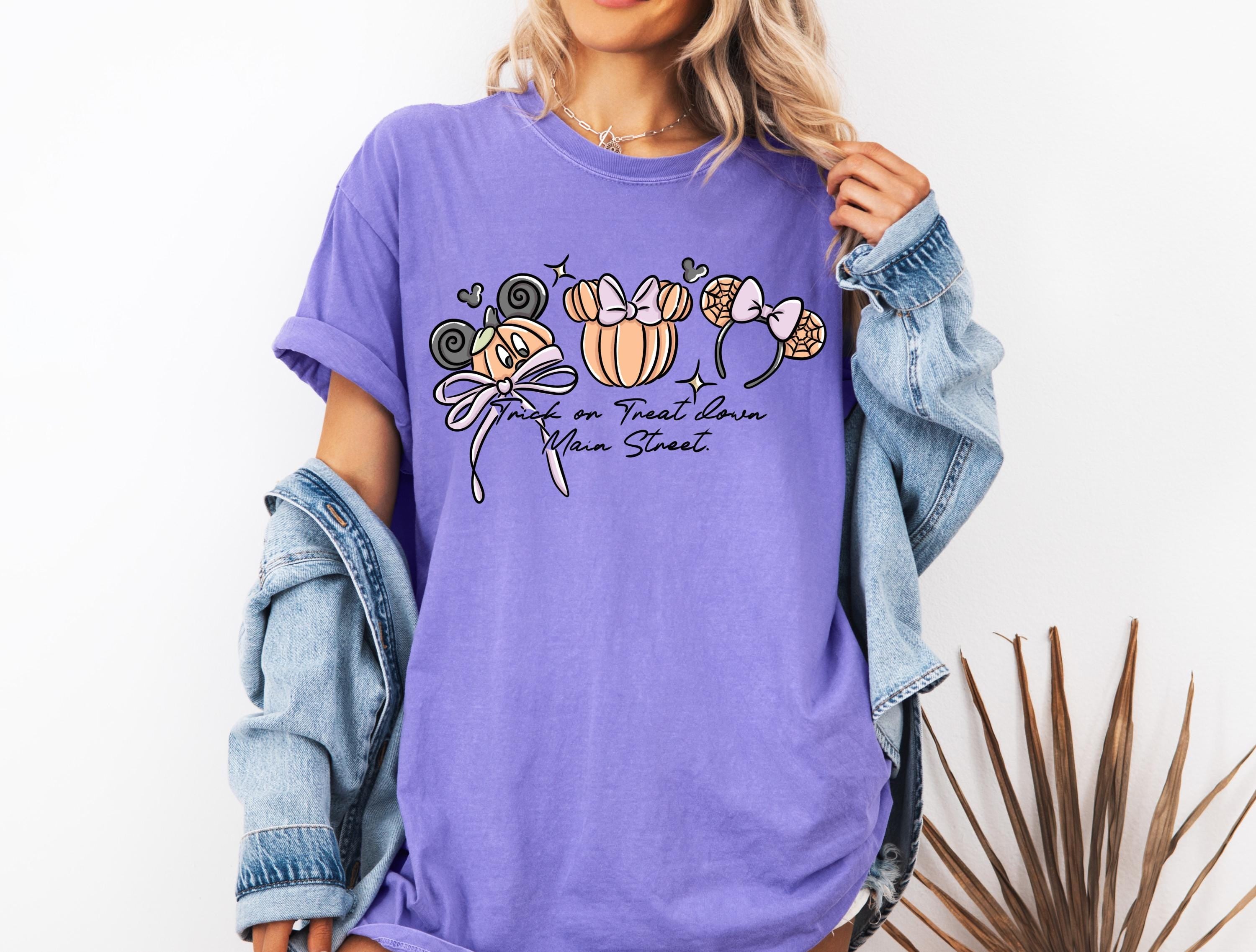 Disney Halloween T-Shirt Comfort Color Mickey Main Street Shirt