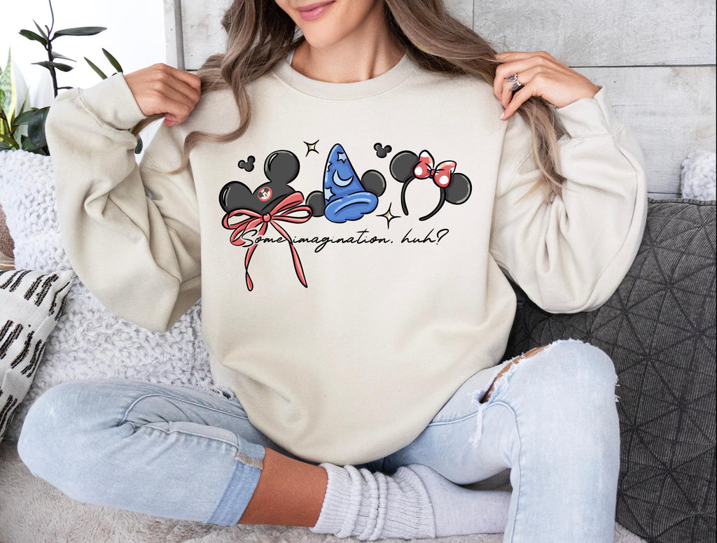 Disney Fantasmic Mickey Sweatshirt Some Imagination Shirt
