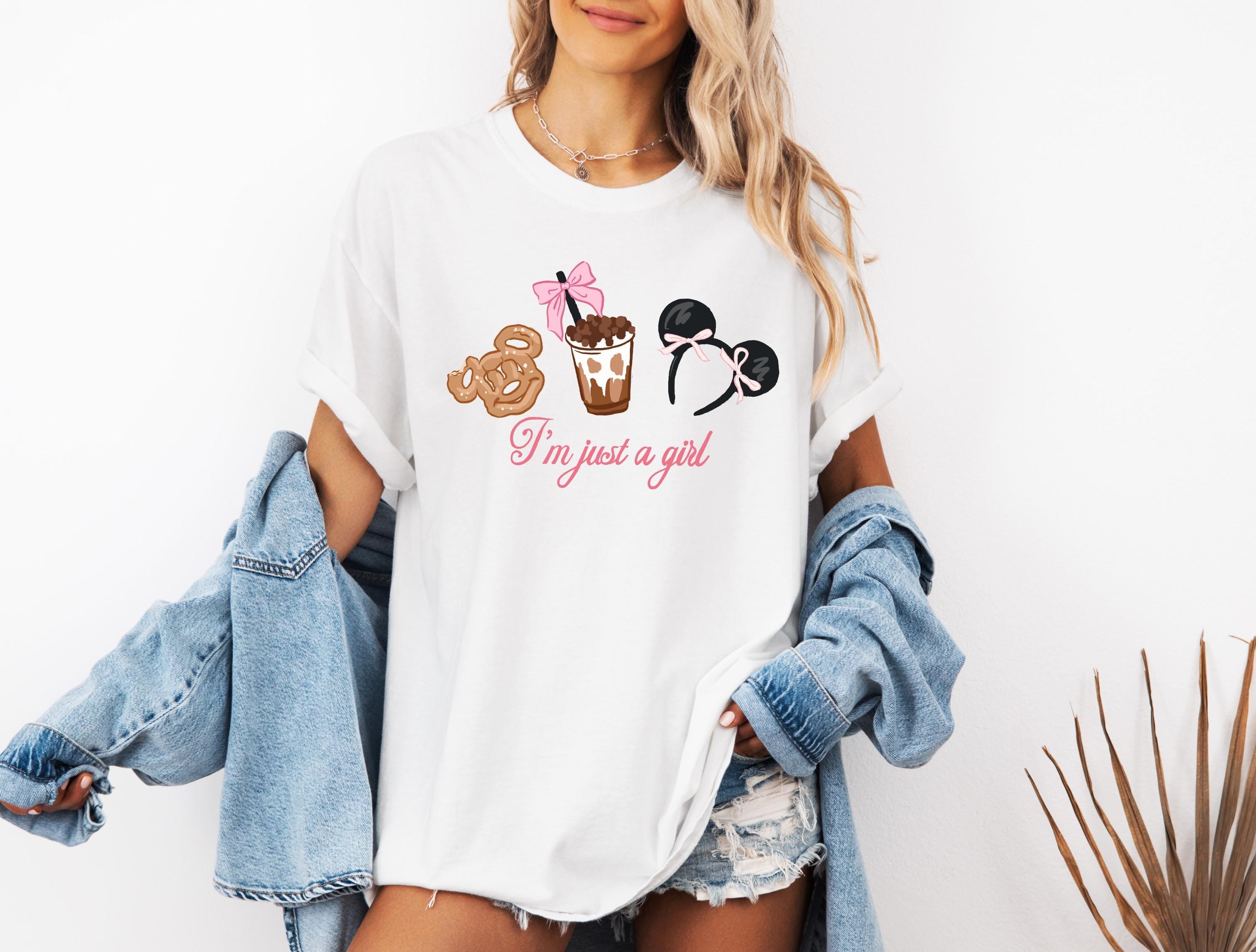 Disney Mickey Coquette T-Shirt Just a Girl Comfort Color Shirt