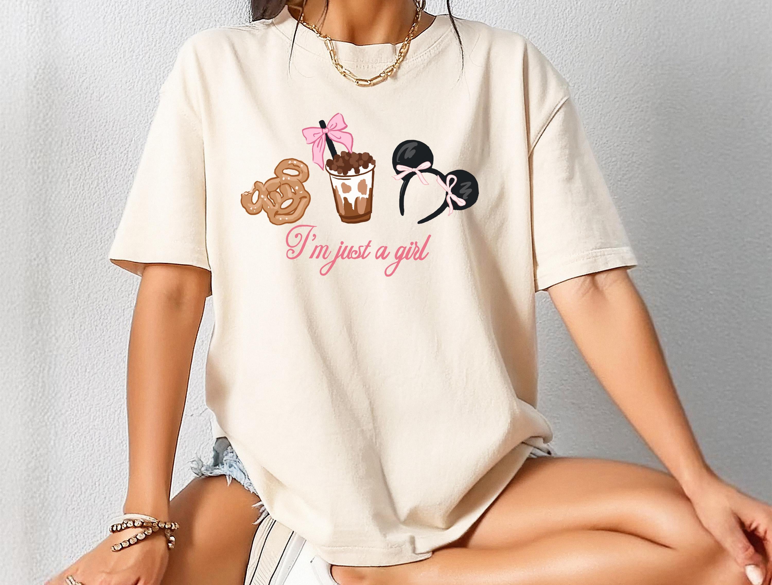 Disney Mickey Coquette T-Shirt Just a Girl Comfort Color Shirt