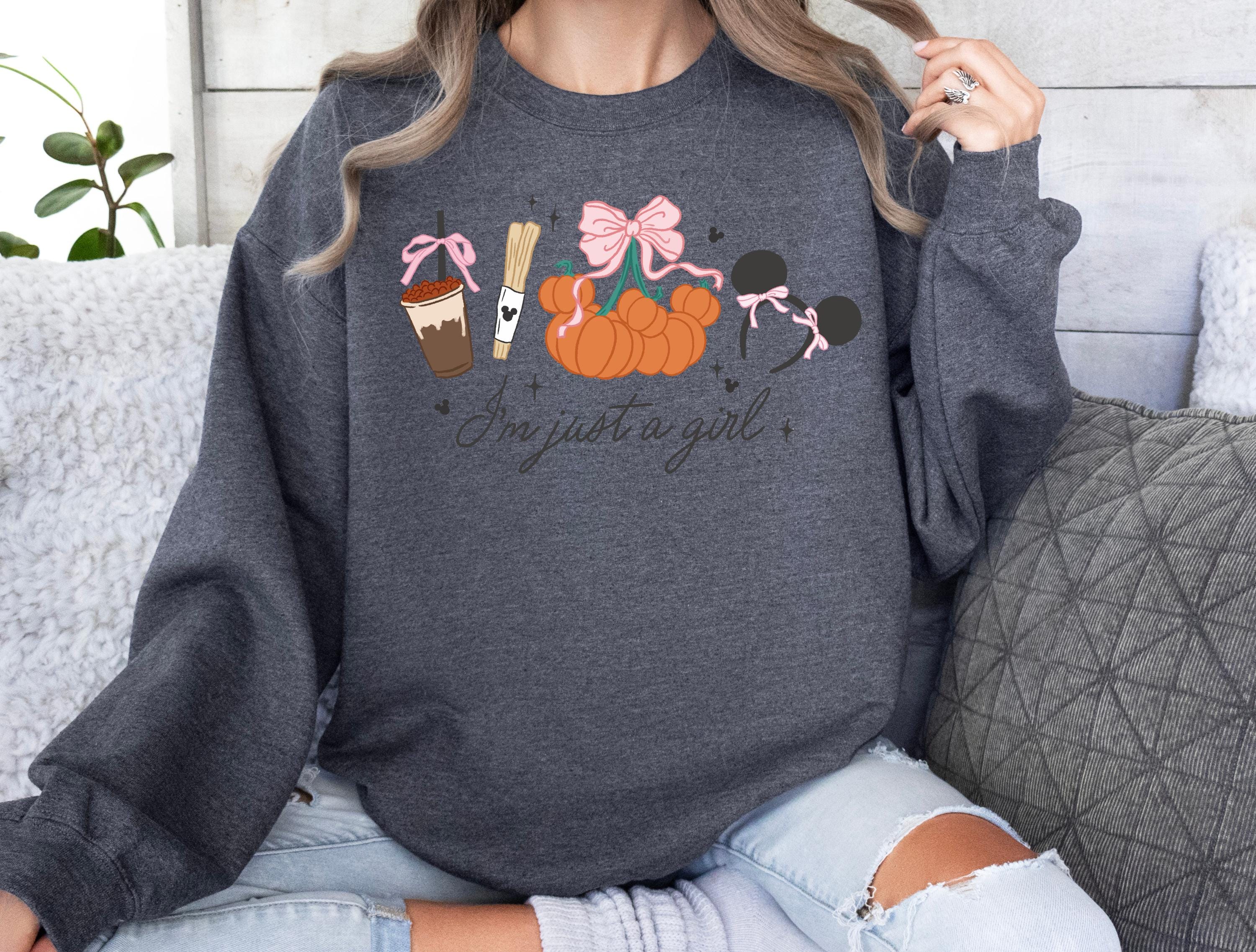 Disney Mickey Fall Crewneck Sweatshirt Pumpkin Shirt