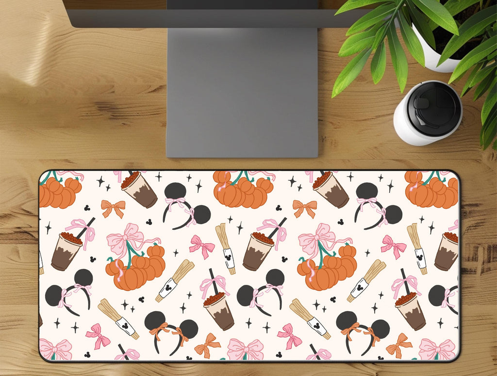 Disney Mickey Fall Desk Mat Coquette Office Mouse Pad Decor