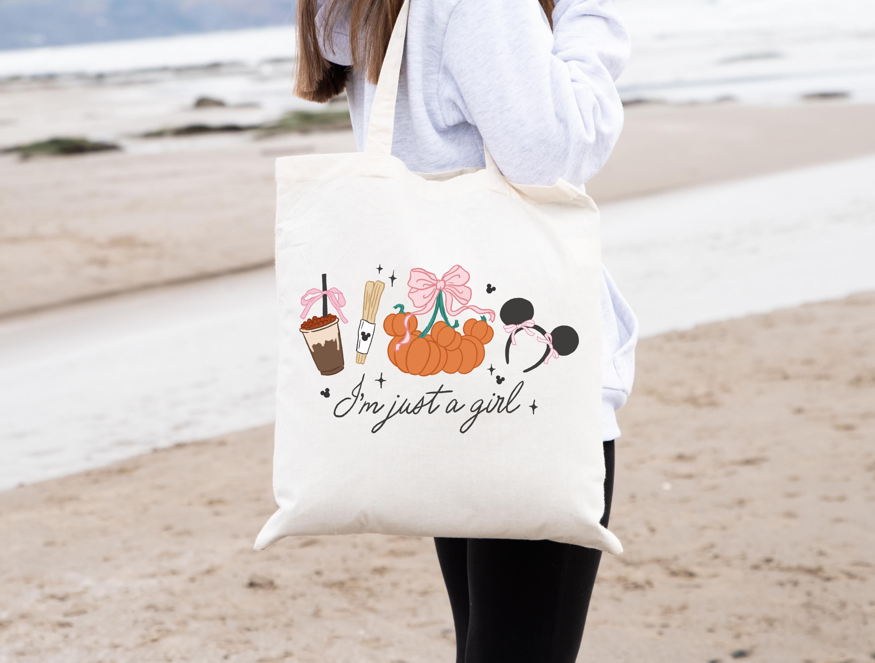 Disney Mickey Fall Tote Bag Pumpkin Coquette Bag