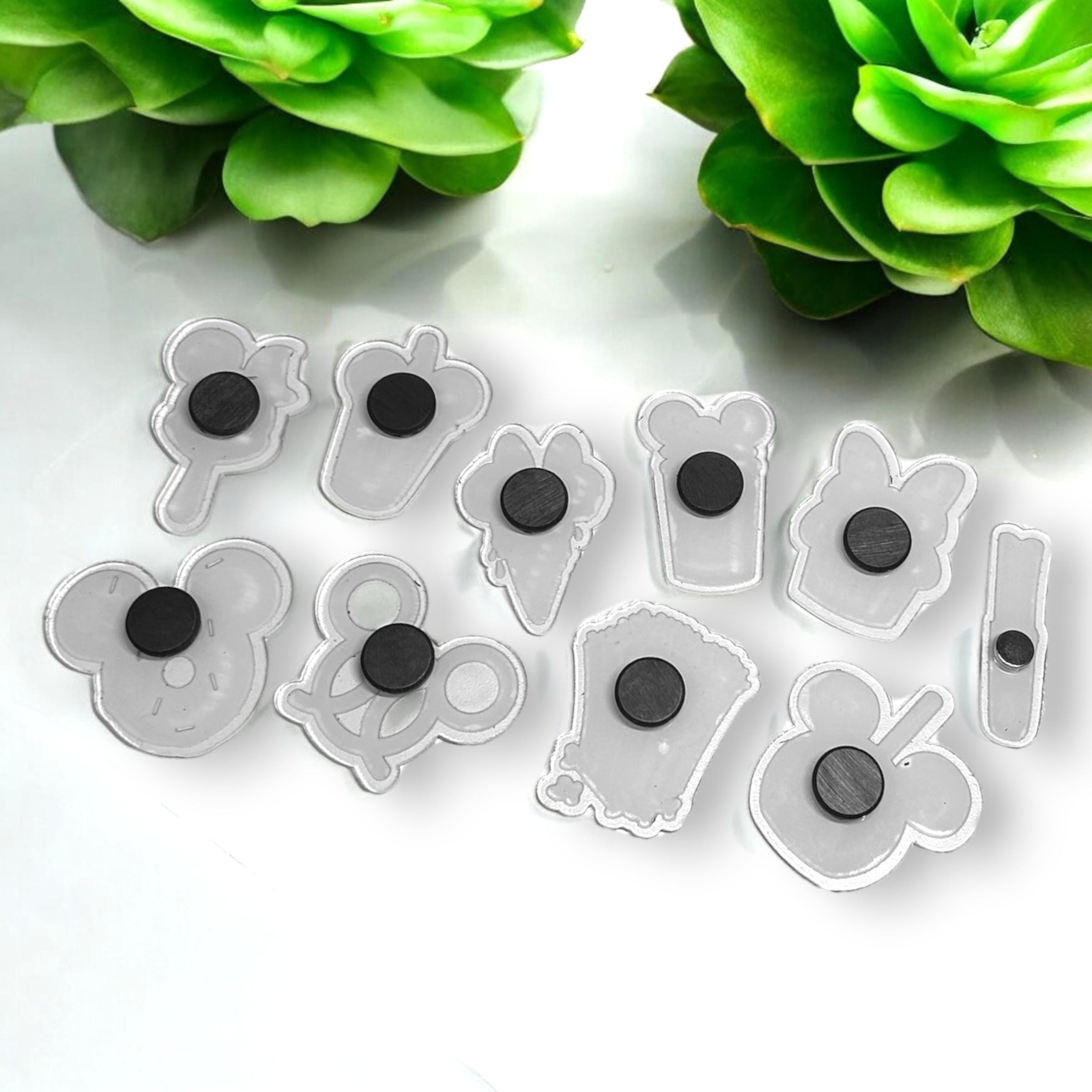 St. Patrickâ€™s Day Mickey Ear Magnet Set | Disney Green Holiday Fridge Magnets | Leprechaun Hat, Shamrock Treats, Magical Decor