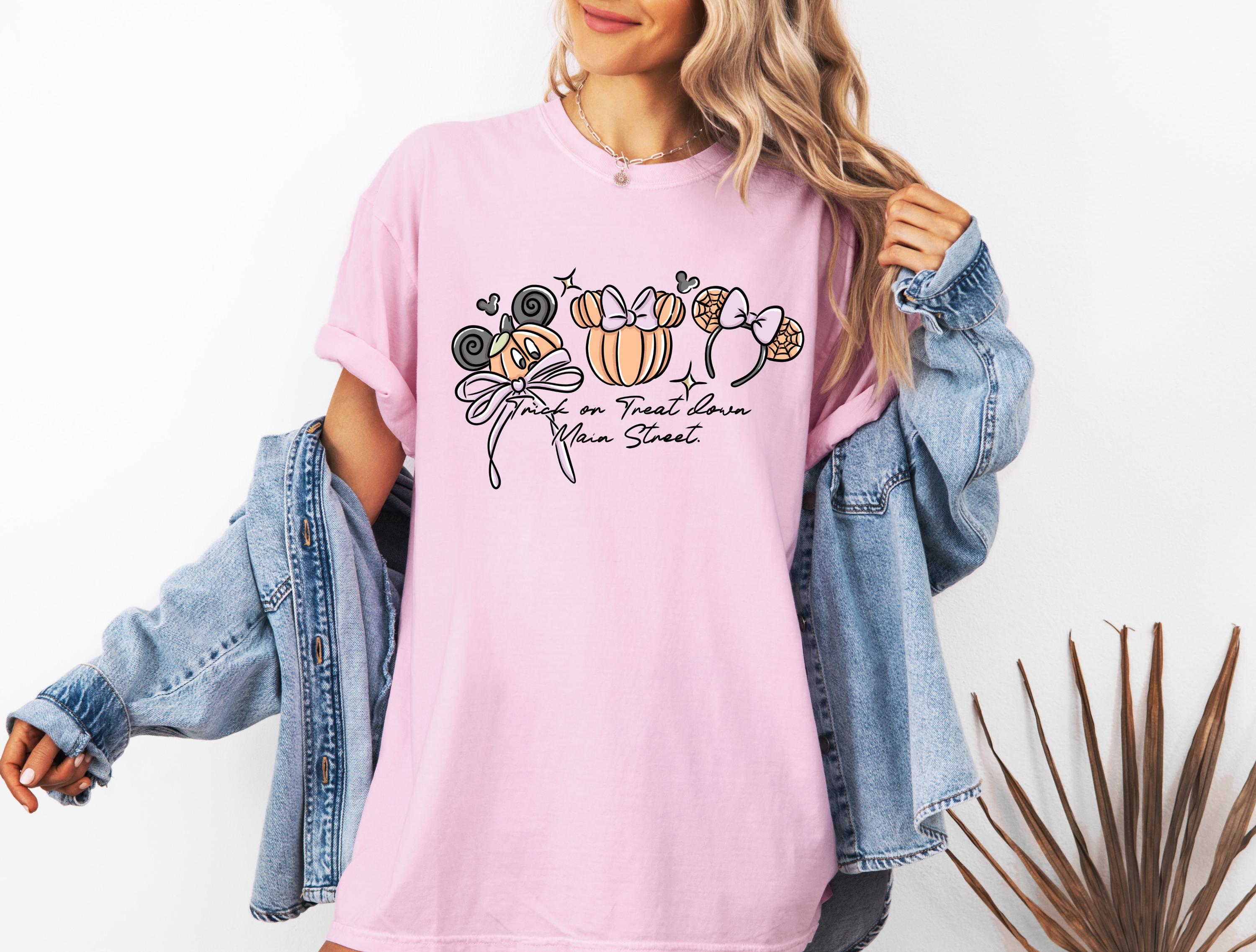 Disney Halloween T-Shirt Comfort Color Mickey Main Street Shirt