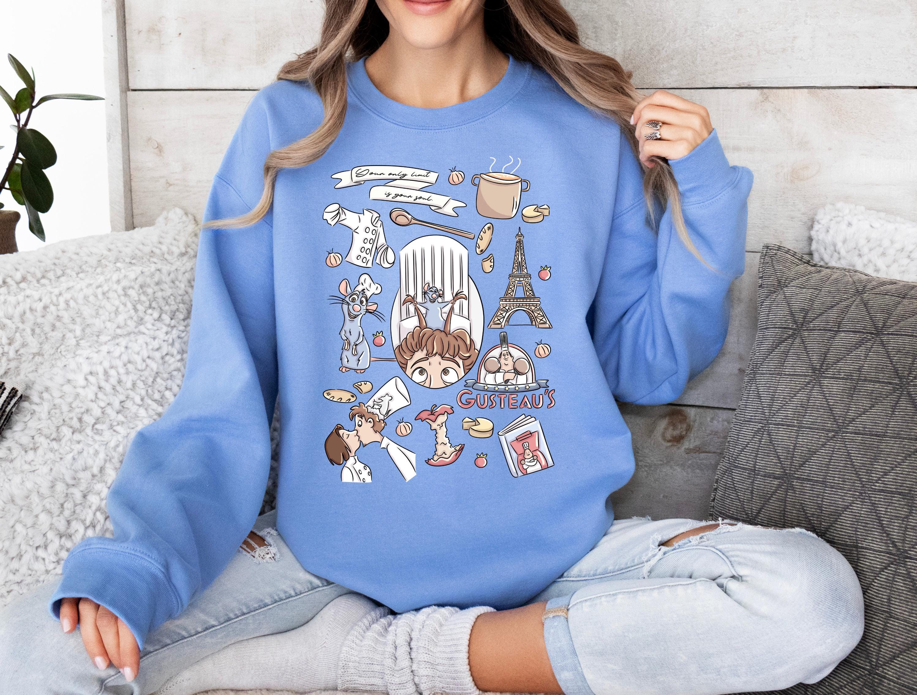 Disney Ratatouille Gildan Sweatshirt Crew Neck Remi Shirt