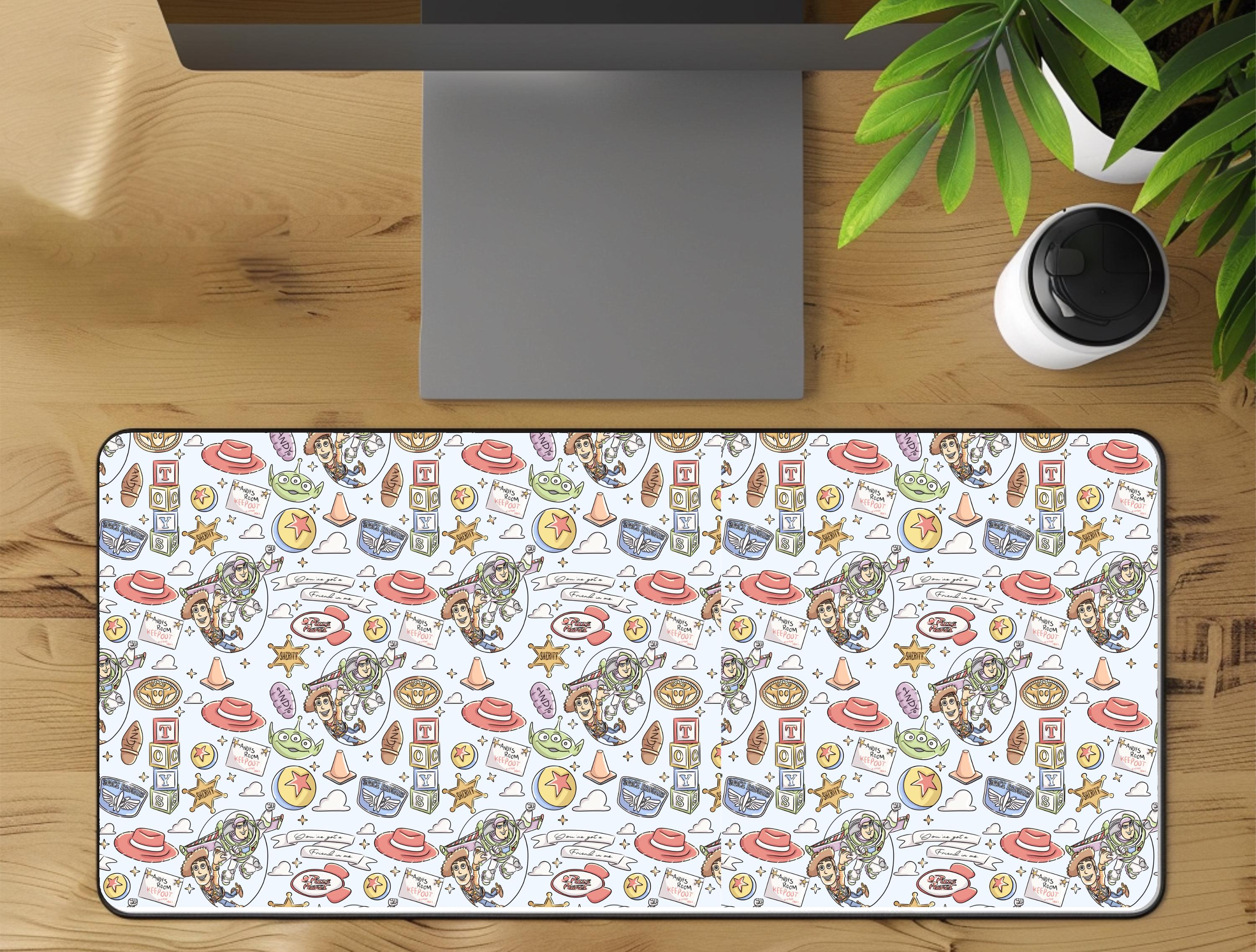 Disney Toy Story Desk Mat Buzz Woody Mouse Pad Office Decor
