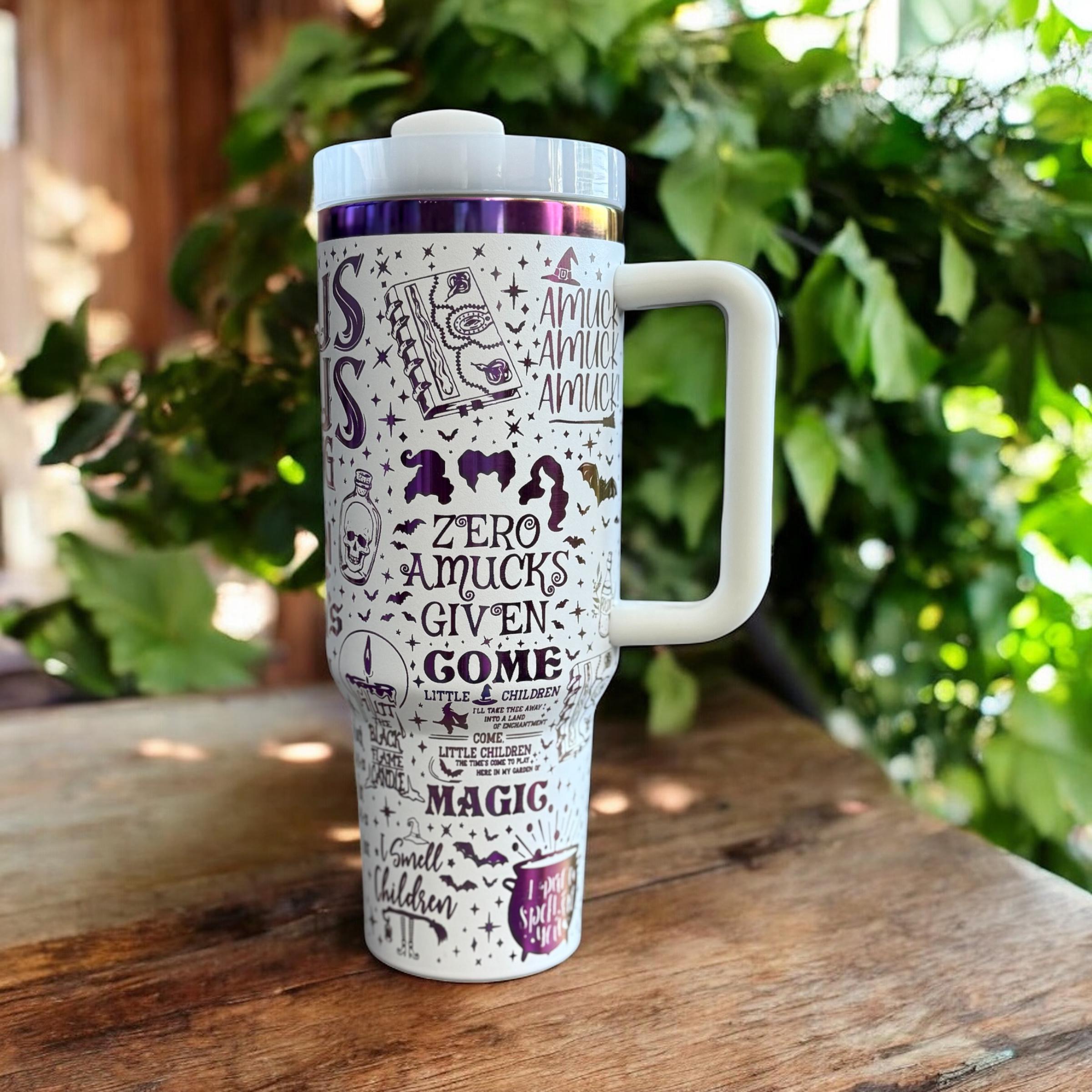 Disney Hocus Pocus Stanley Style Tumbler 40 OZ Water Bottle