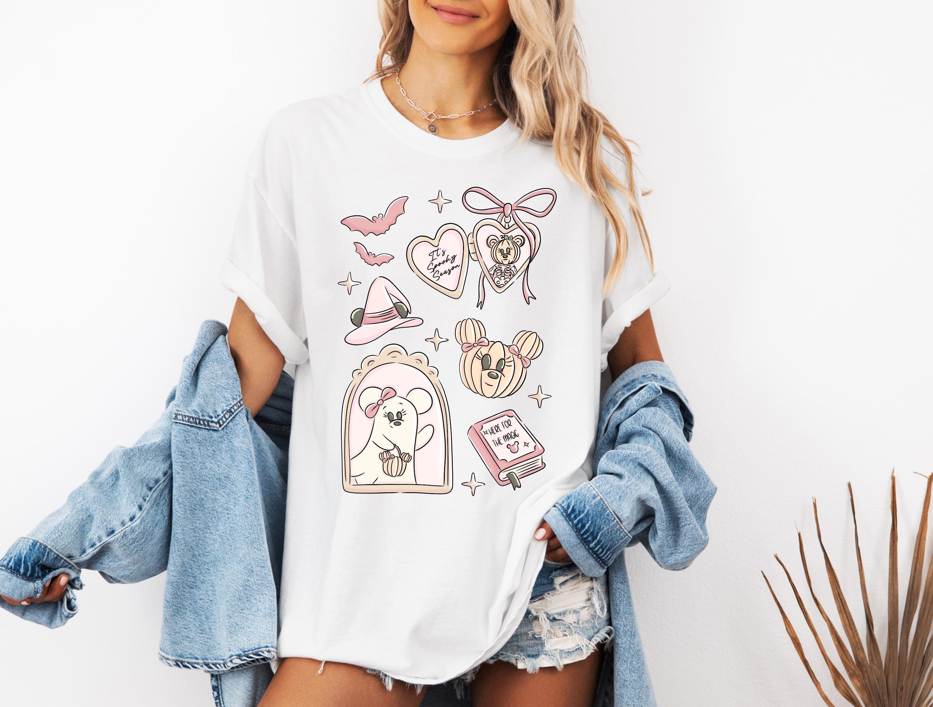 Disney Halloween Comfort Color Coquette Mickey T-Shirt