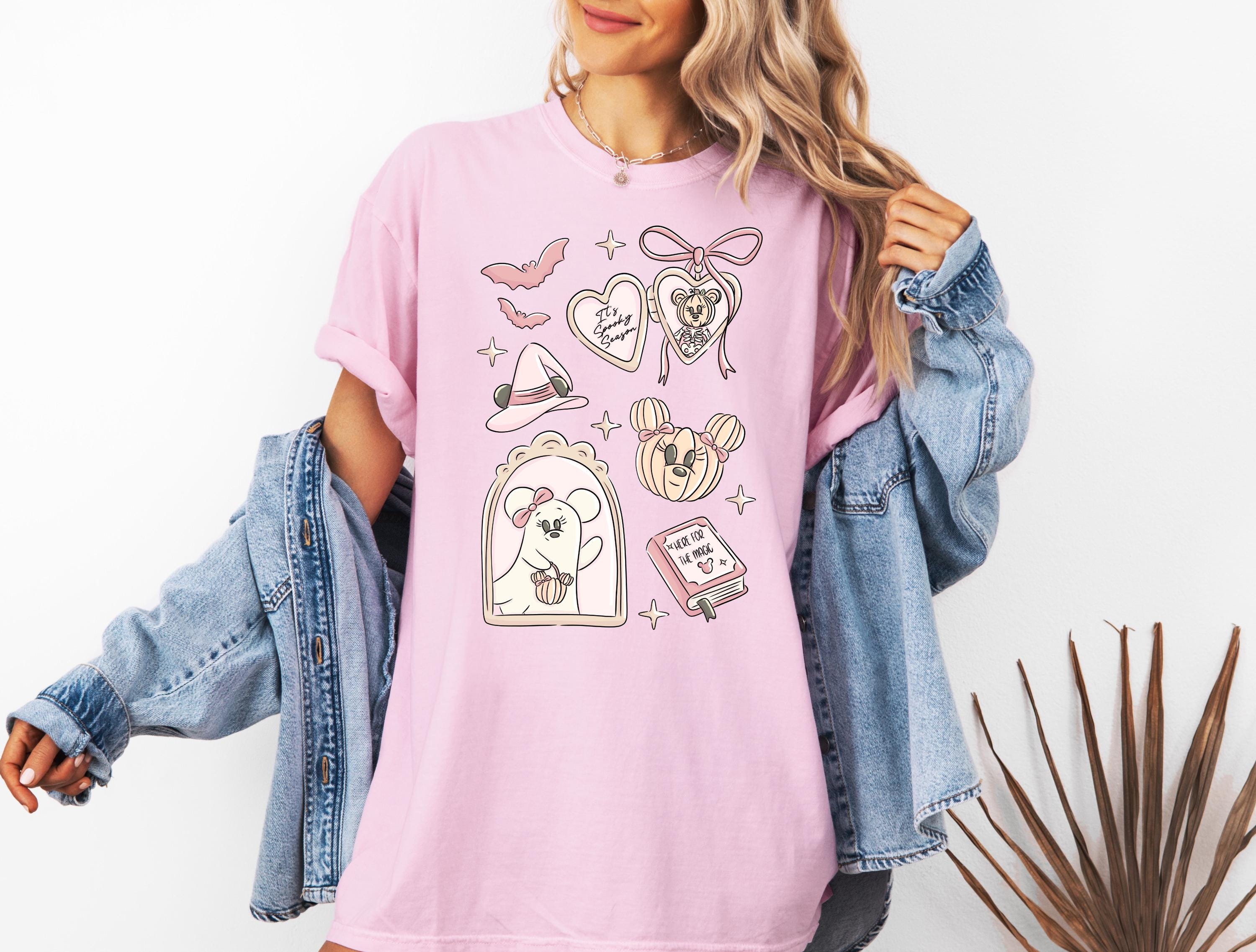 Disney Halloween Comfort Color Coquette Mickey T-Shirt