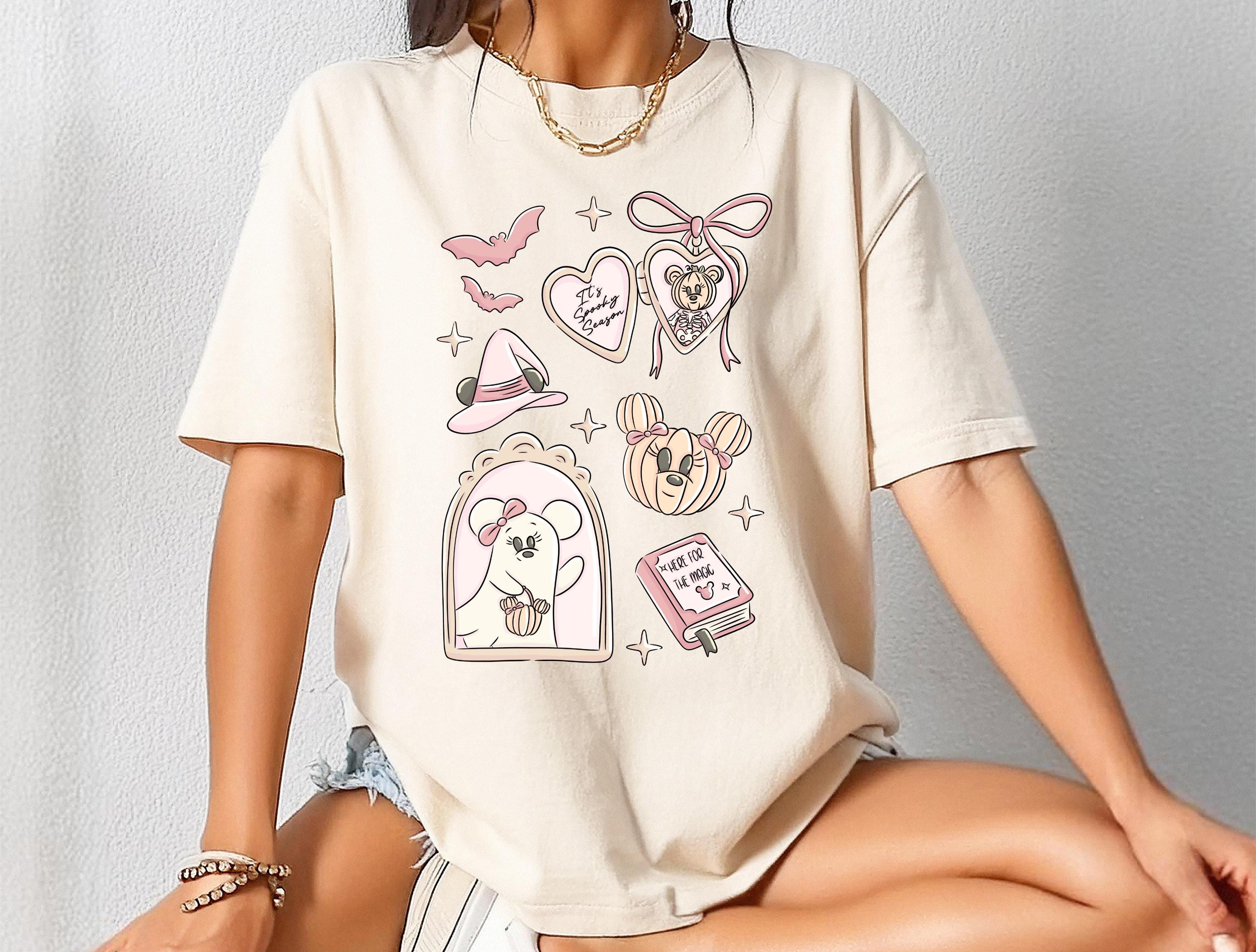 Disney Halloween Comfort Color Coquette Mickey T-Shirt