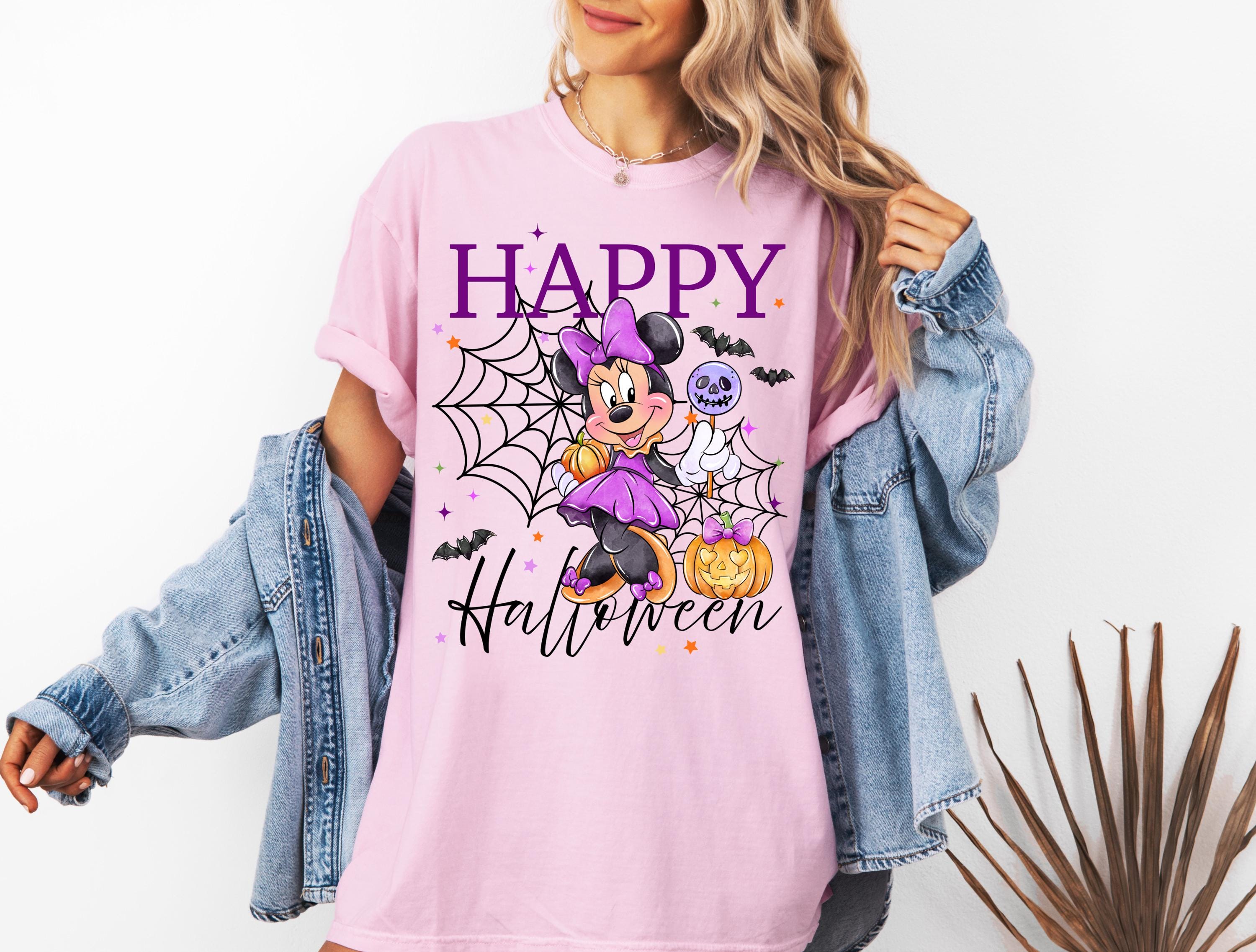Disney Minnie Halloween T-Shirt Comfort Color Spooky Shirt