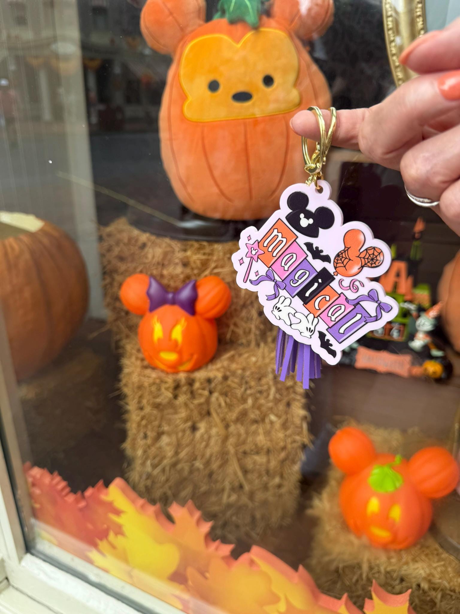 Disney Mickey Halloween Bag Tag Keychain Bag Charm
