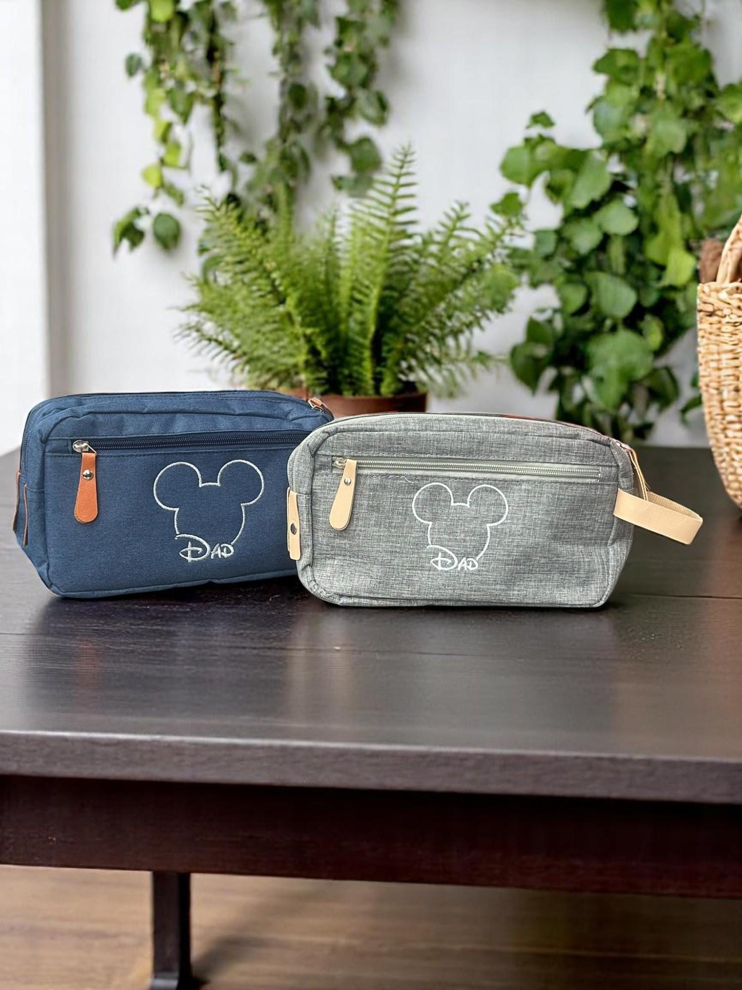 Dad Travel Toiletry Bag â€“ Disney-Inspired Dopp Kit | Father's Day Gift | Men's Travel Organizer | Mickey Dad Bag | Toiletry Pouch for Him
