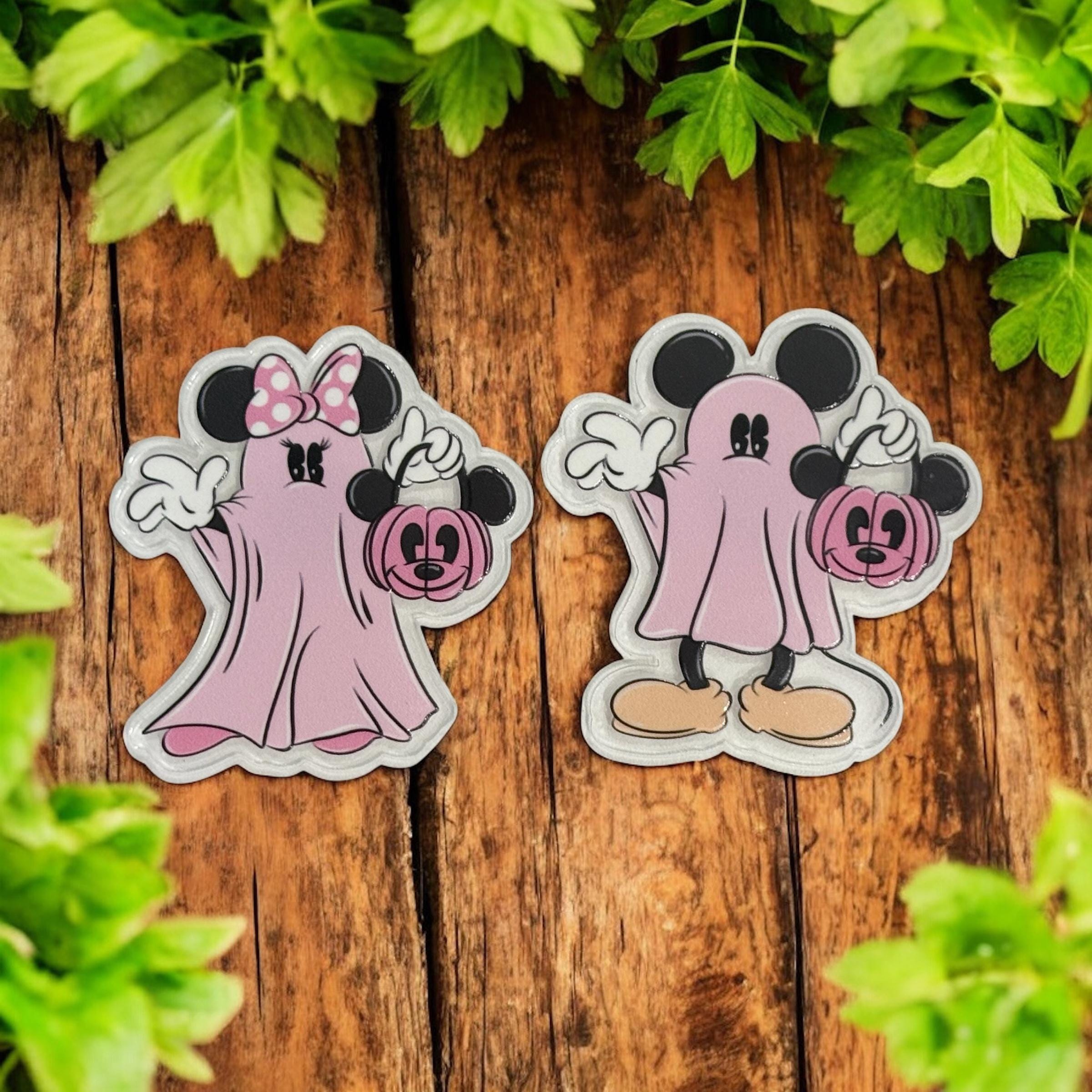 Disney Mickey Minnie Ghost Magnet Halloween Pink Ghosts
