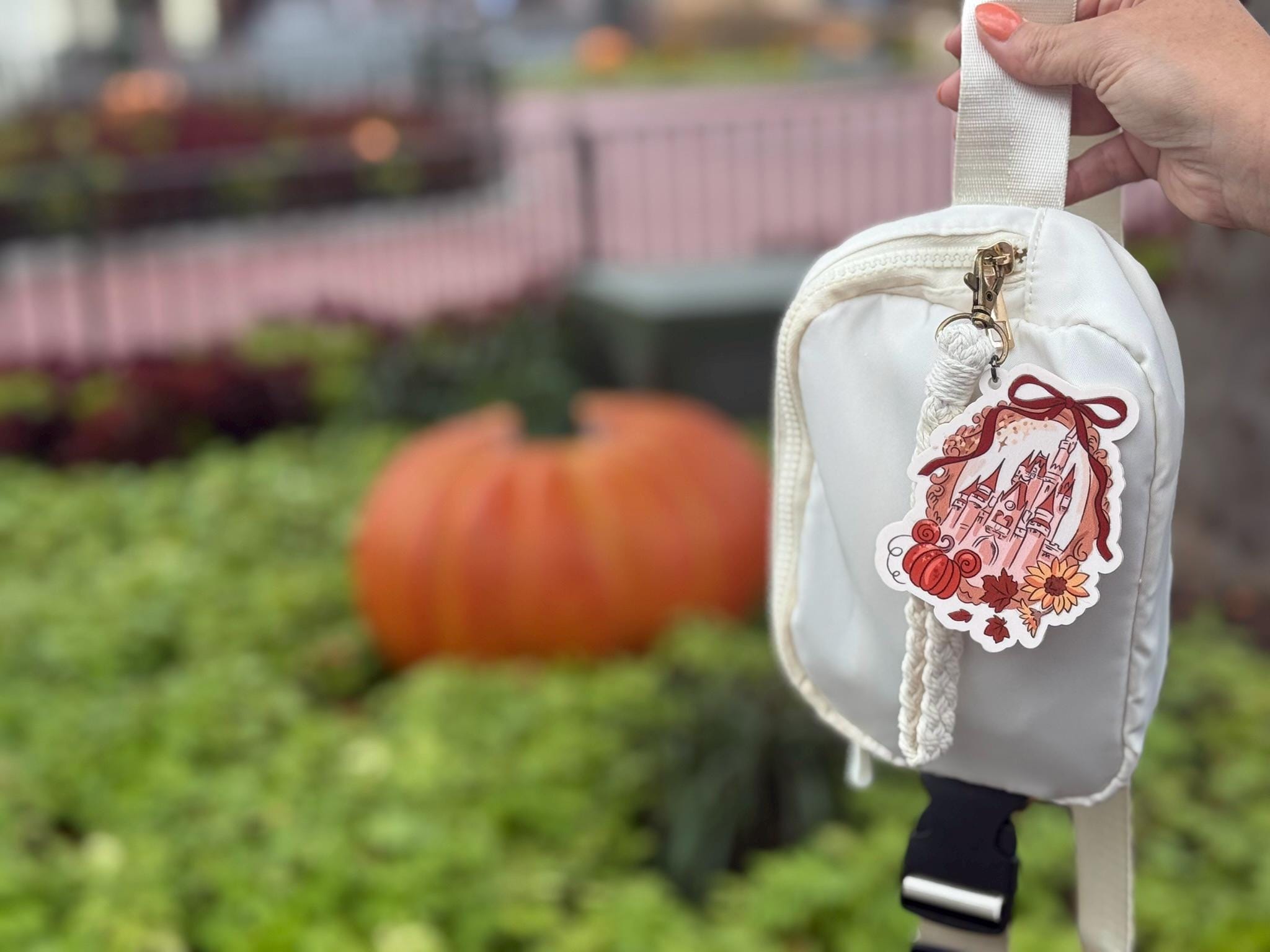 Disney Fall Castle Bag Tag Keychain