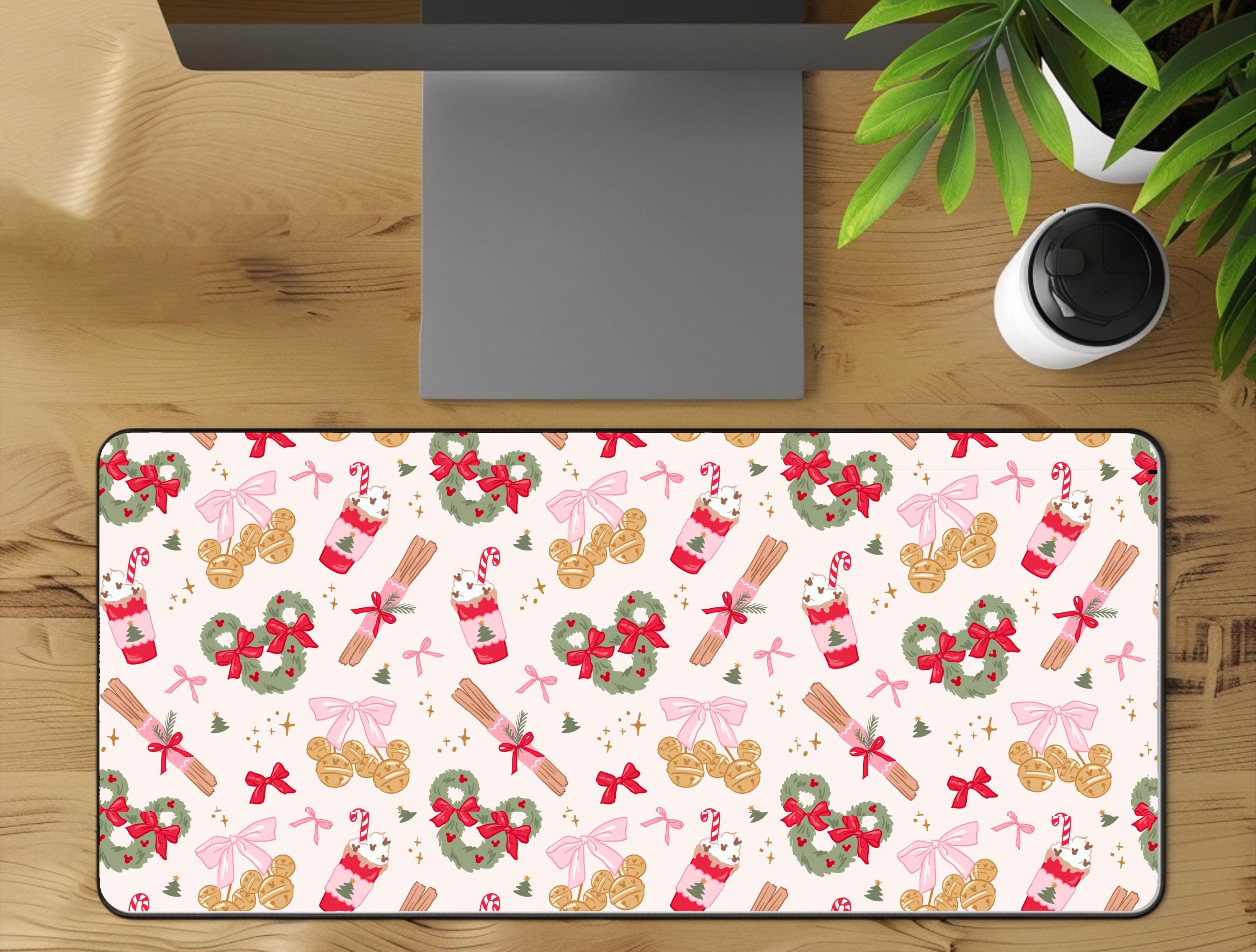Disney Mickey Christmas Desk Mat Mousepad Office Decor