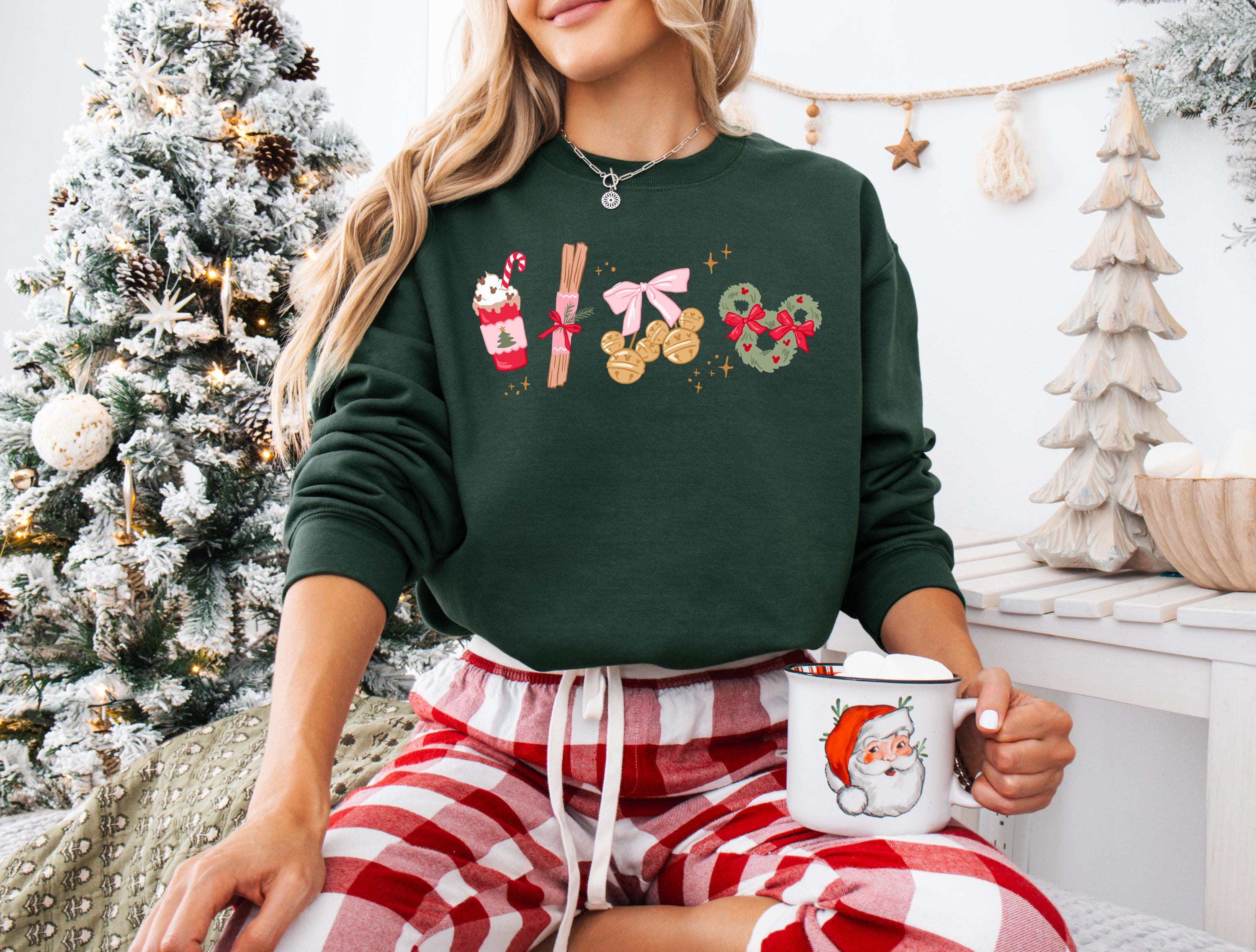 Disney Christmas Coquette Sweatshirt Mickey Park Shirt