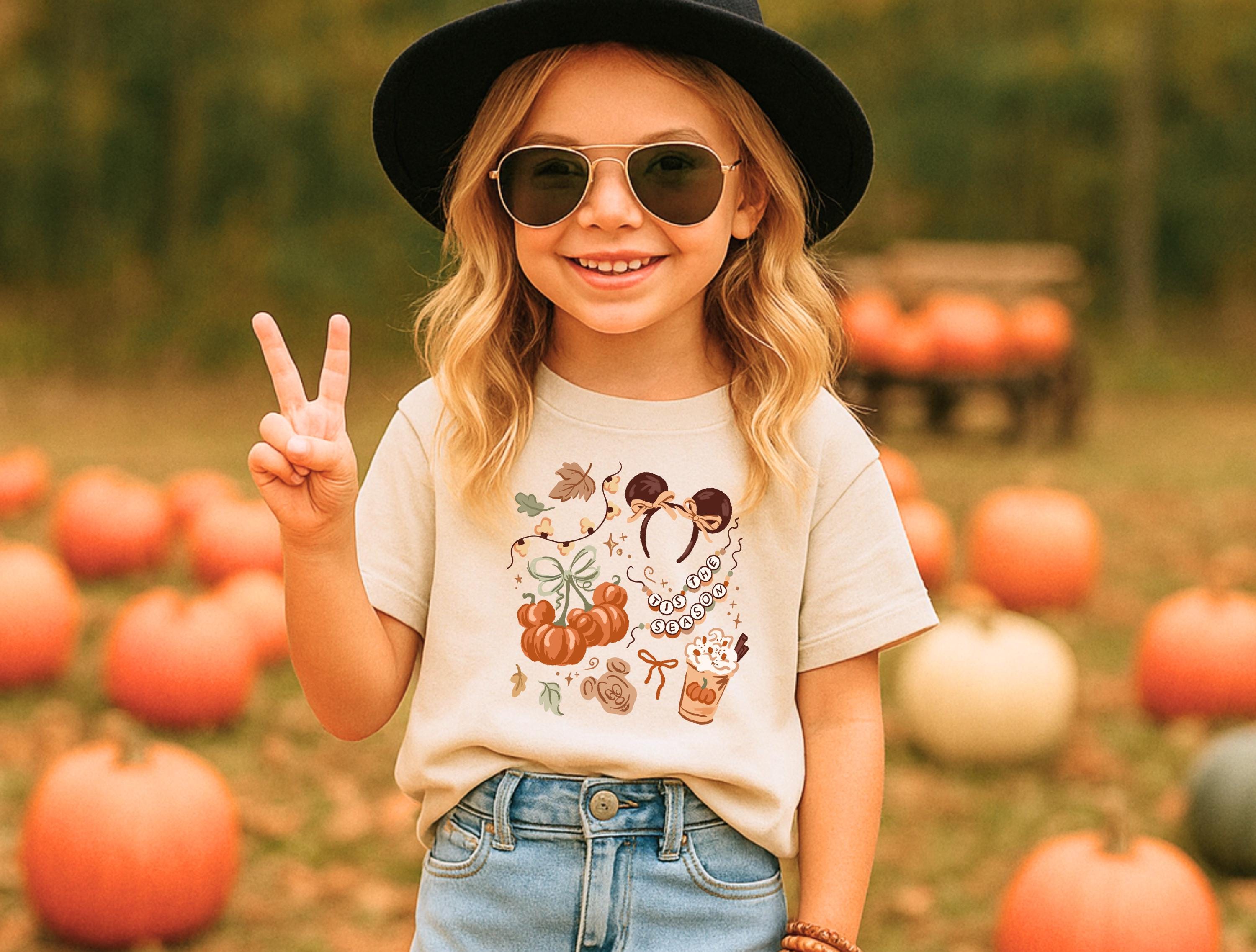 Disney Fall Mickey Pumpkin Youth T-Shirt Mickey Pumpkin Shirt