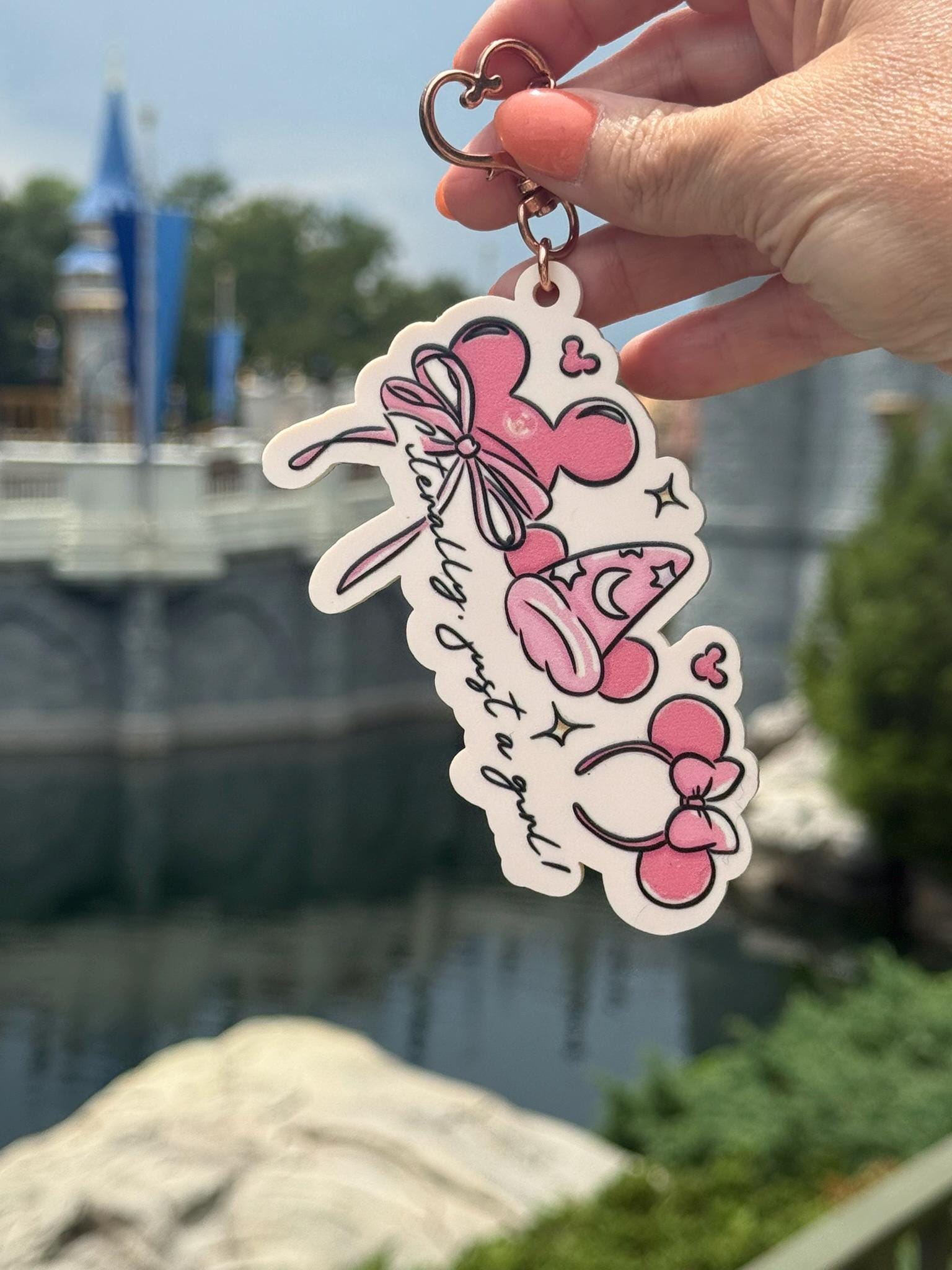 Disney Coquette Keychain Bag Tag Luggage Tag