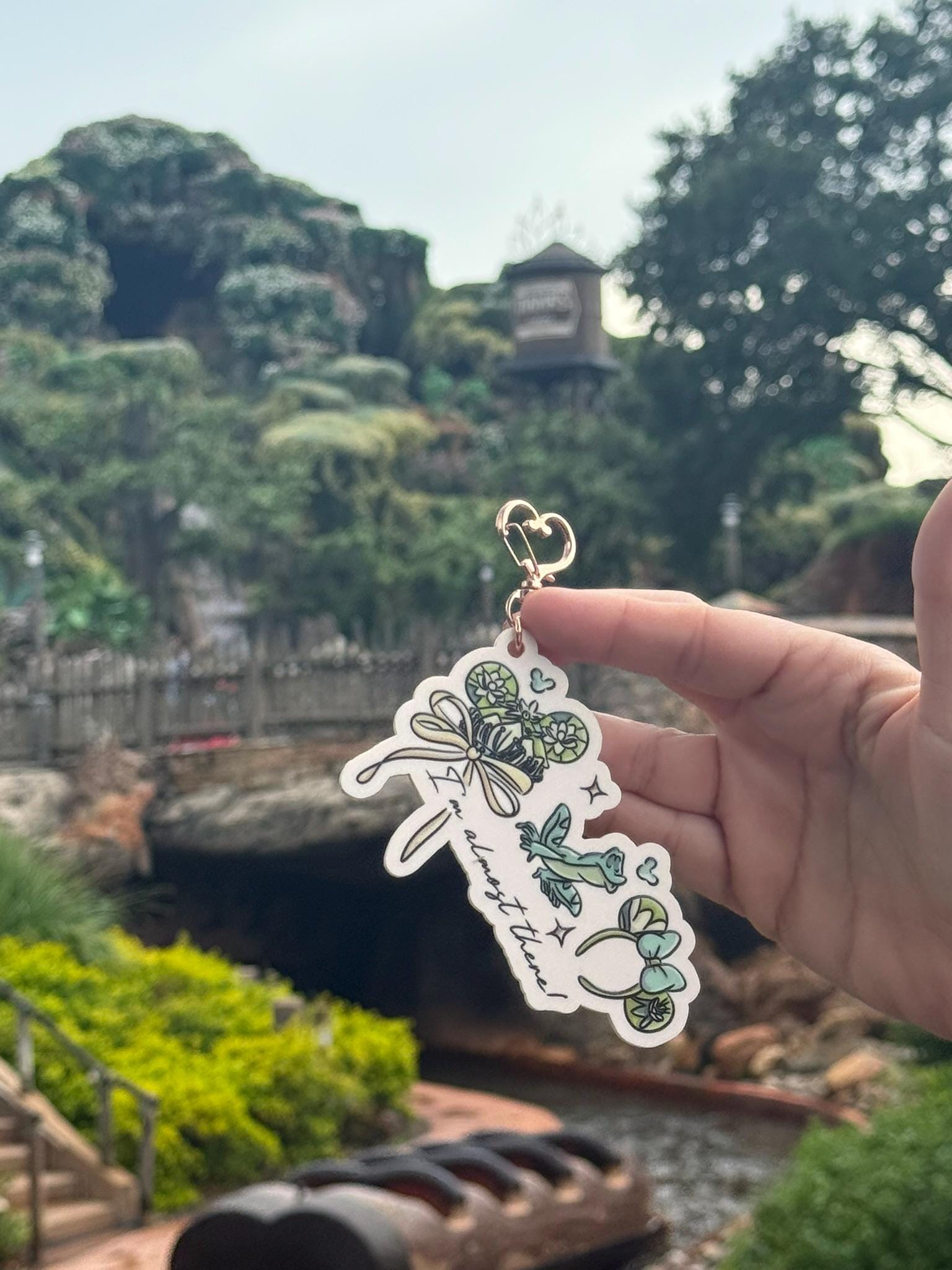 Disney Tiana Princess Frog Keychain Bag Tag Luggage Tag